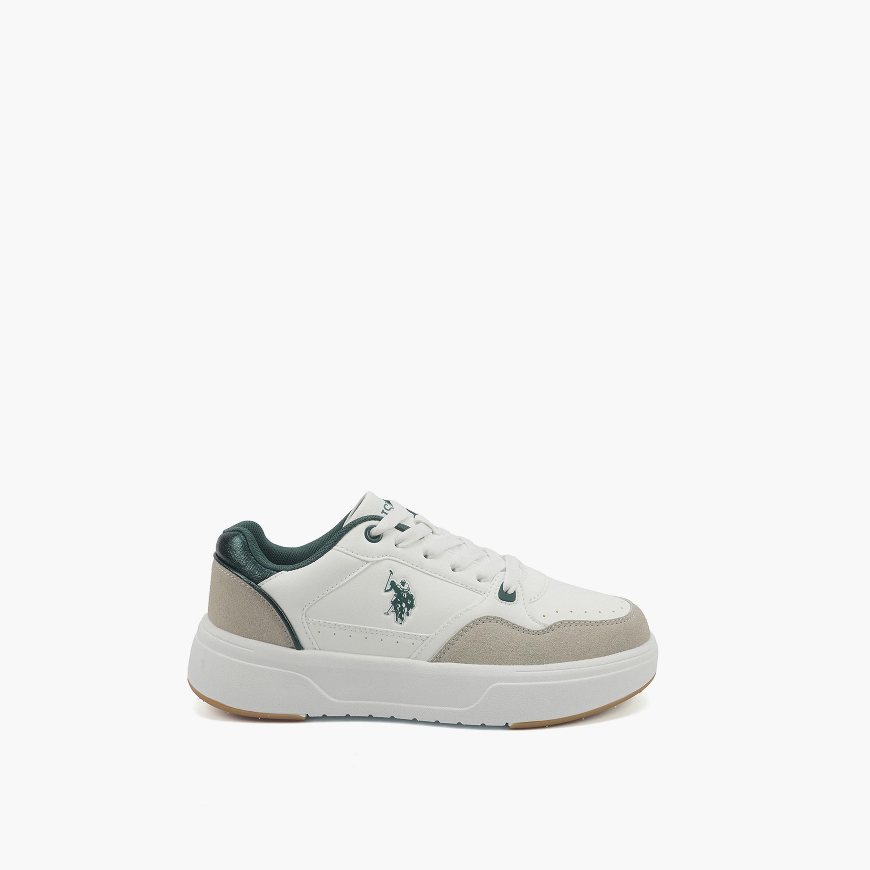 U.S. Polo Assn Women's Lace-Up Low Ankle Sneakers | MELODIE-GLB-5PR-WOMEN-OD-women-shoes-sneakers-image-2