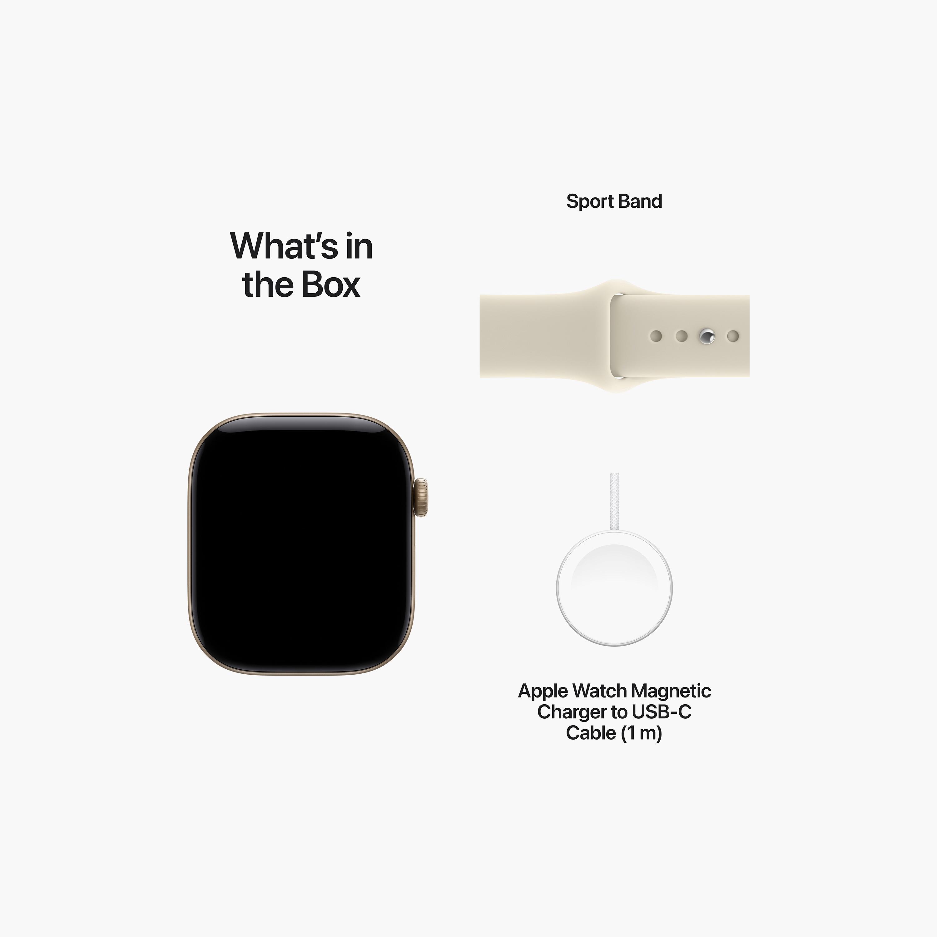 Apple Watch Series 12 GPS 42mm Light Gold Aluminium Case with Sand Sport Band-men-watchesandjewellery-watches-image-9
