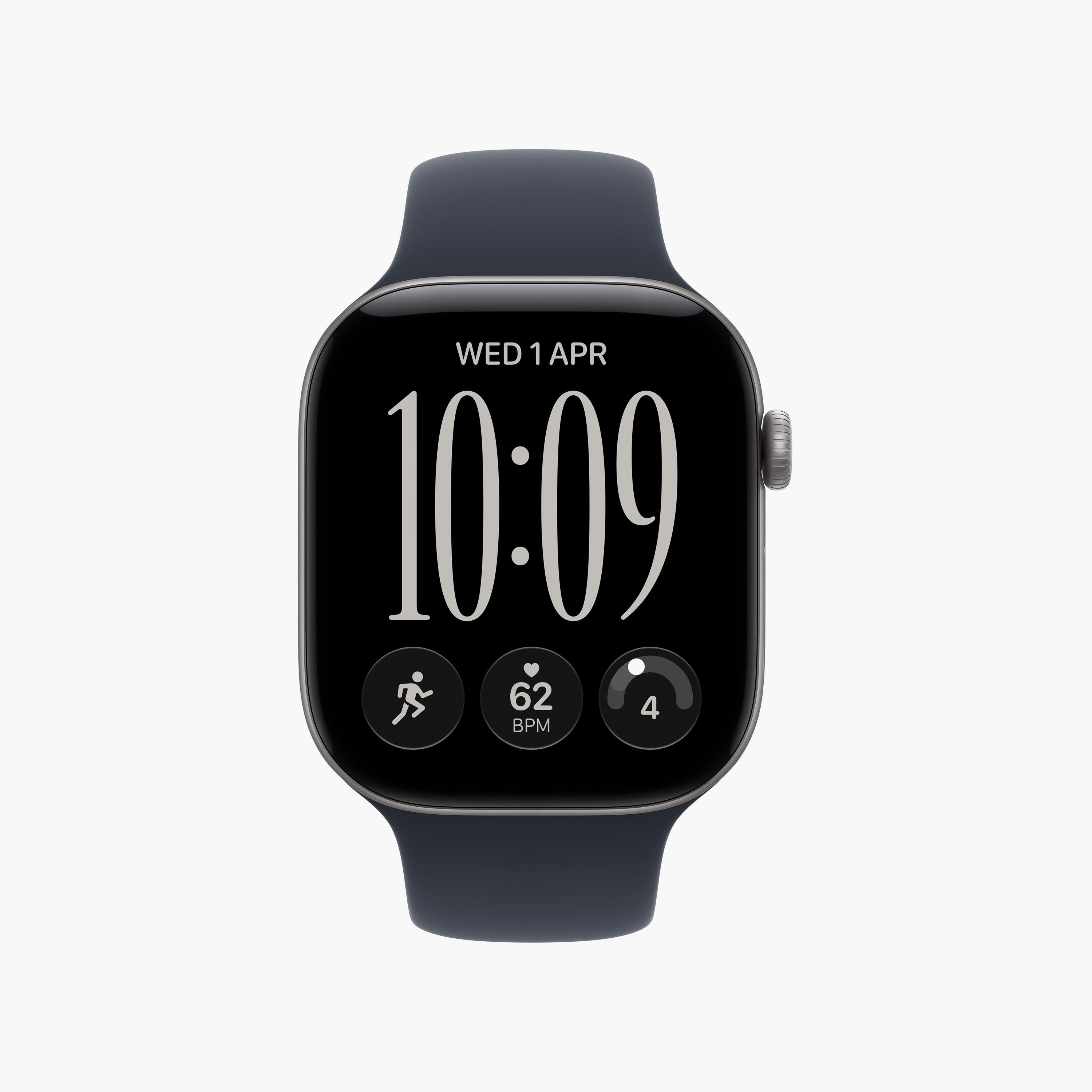 Apple Watch Series 12 GPS 46mm Space Grey Aluminium Case with Navy Blue Sport Band-men-watchesandjewellery-watches-image-1