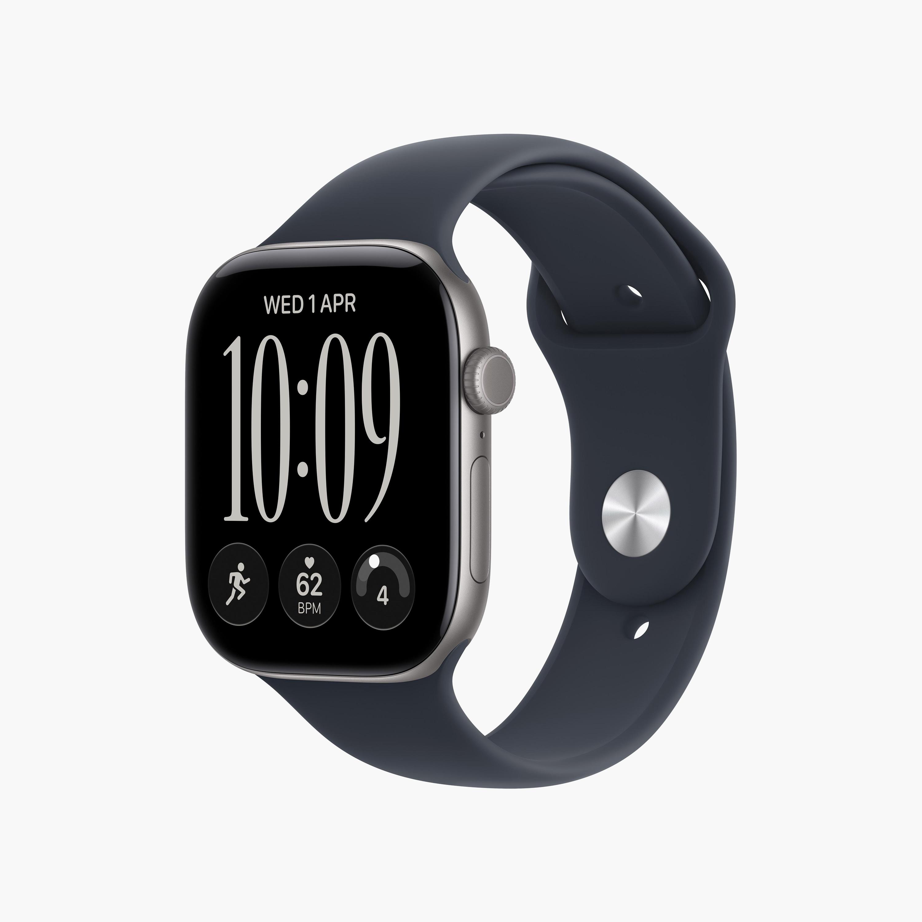 Apple Watch Series 12 GPS 46mm Space Grey Aluminium Case with Navy Blue Sport Band-men-watchesandjewellery-watches-image-2