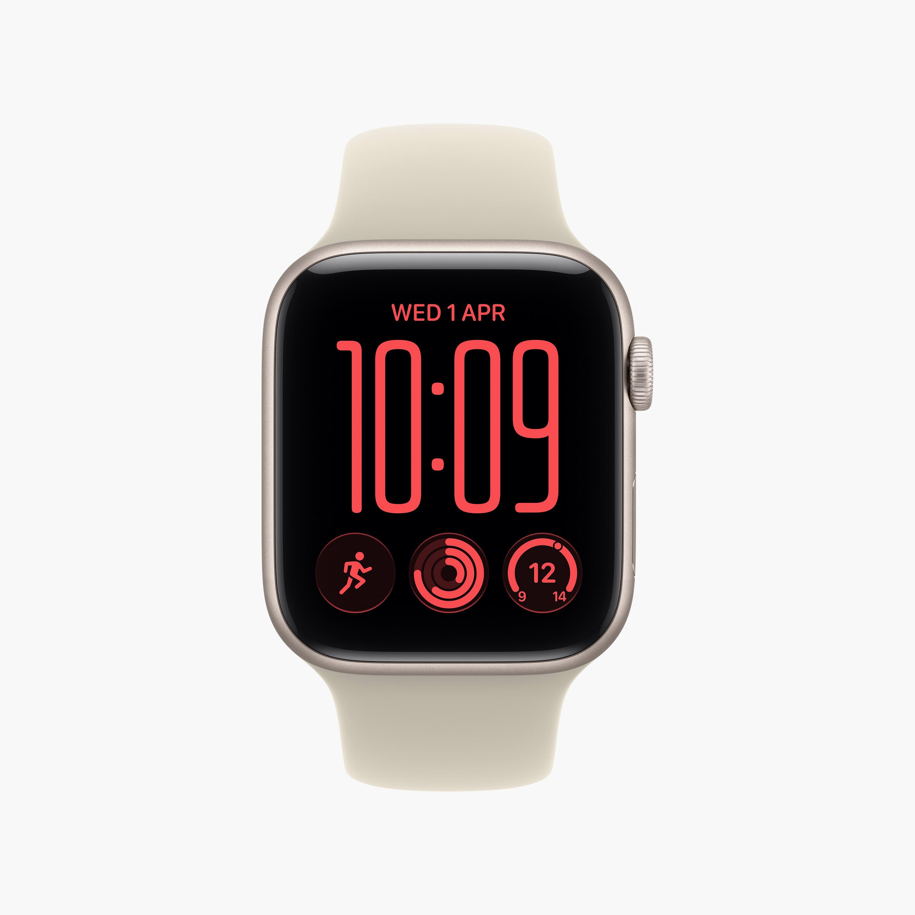 Apple Watch SE 3 GPS 40mm Starlight Aluminium Case with Sand Sport Band-men-watchesandjewellery-watches-image-1