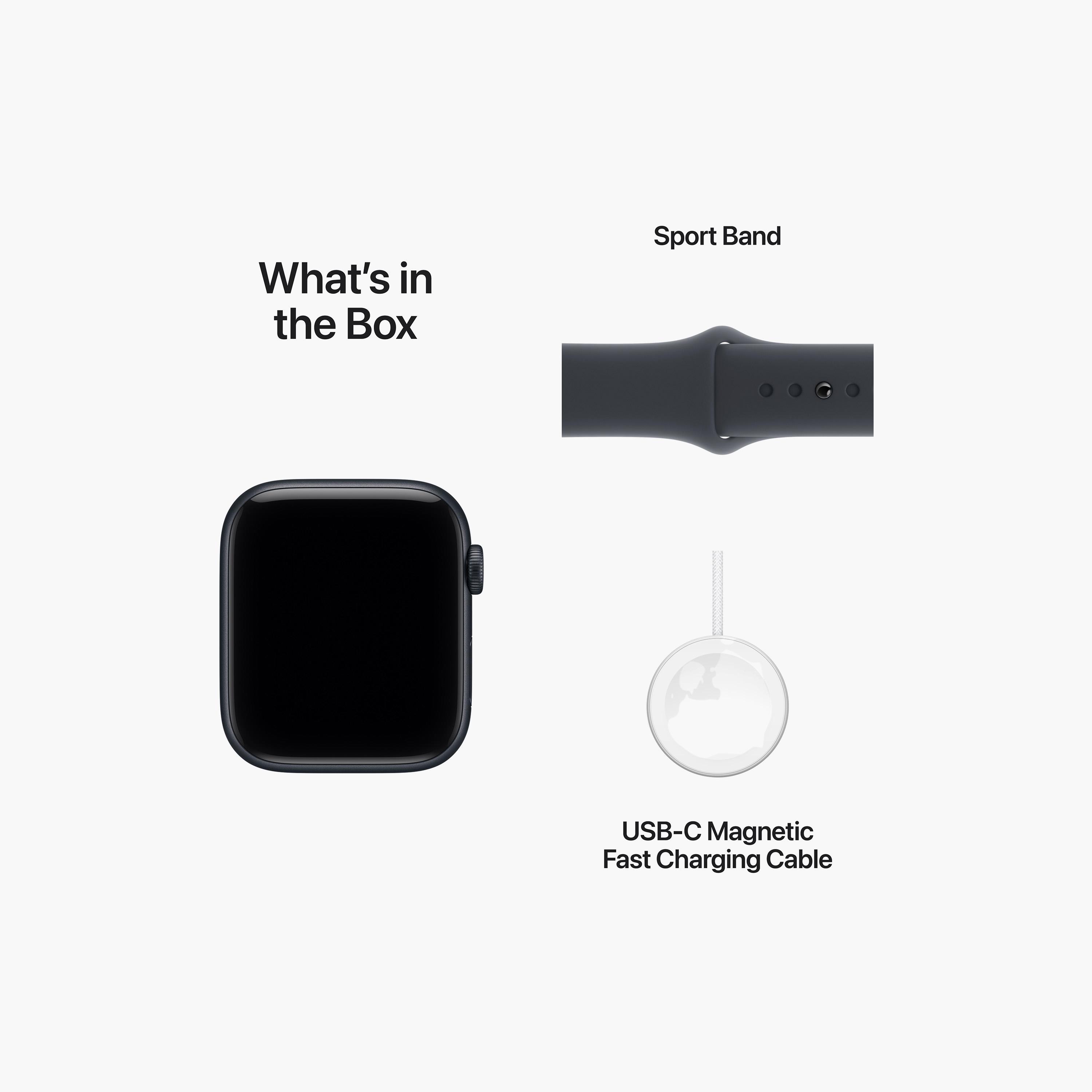 Apple Watch SE 3 GPS 40mm Midnight Aluminium Case with Navy Blue Sport Band-men-watchesandjewellery-watches-image-9