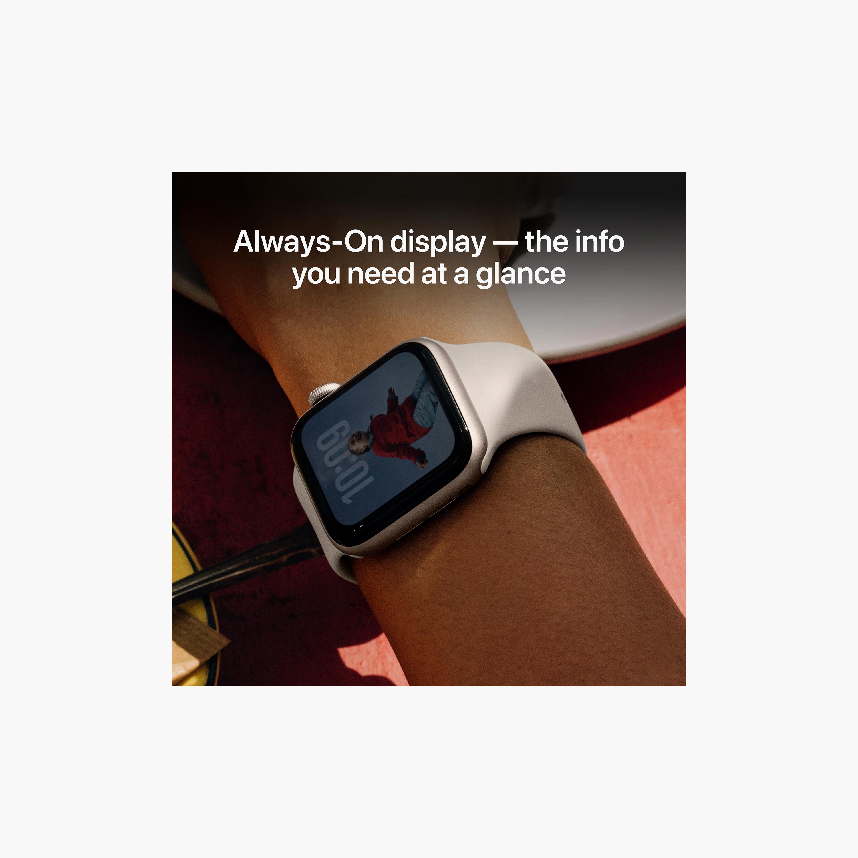 Apple Watch SE 3 GPS 44mm Midnight Aluminium Case with Navy Blue Sport Band-men-watchesandjewellery-watches-image-6