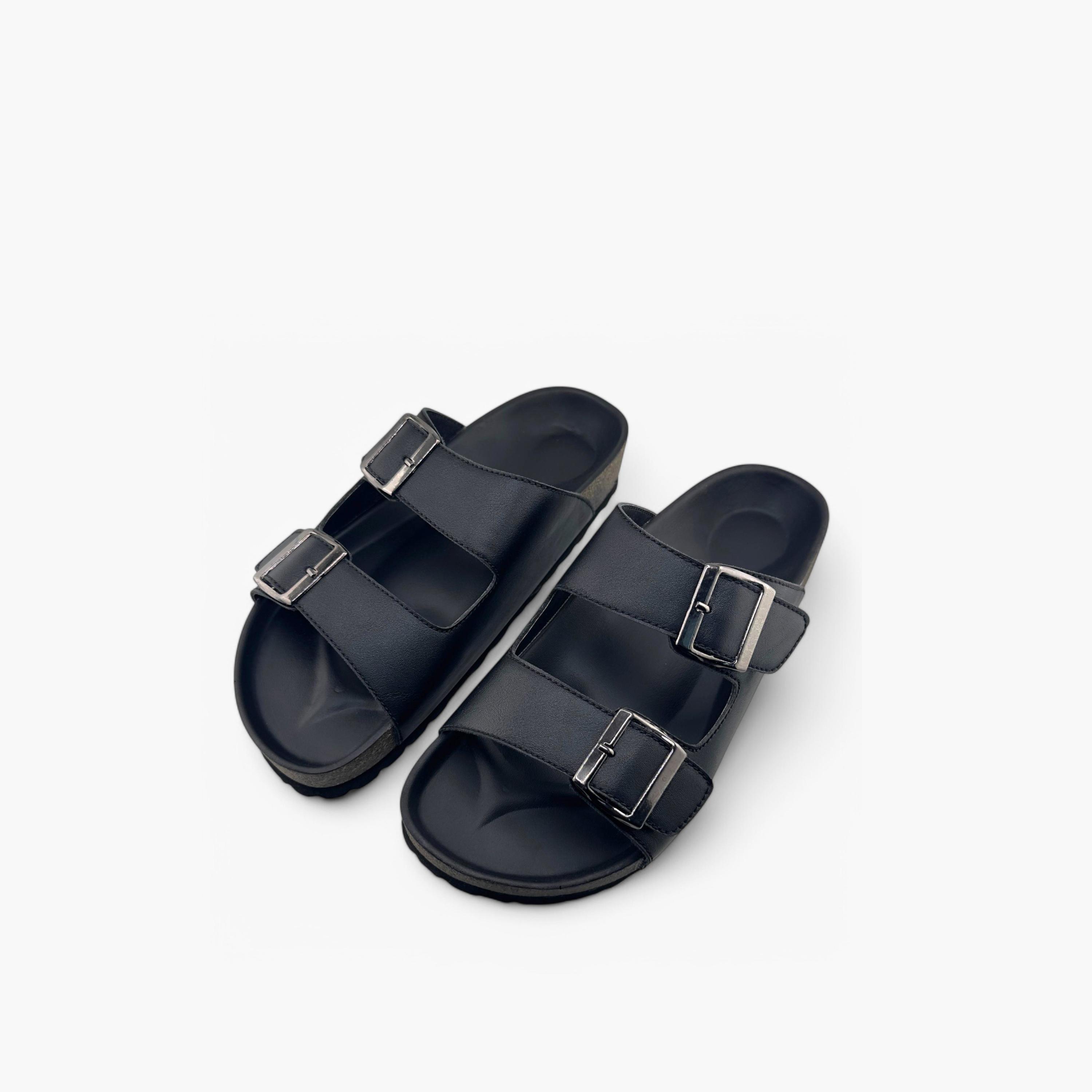Al Fanoos Men's Slip-On Traditional Arabic Sandals | MK-CF54B-men-shoes-sandals-image-3