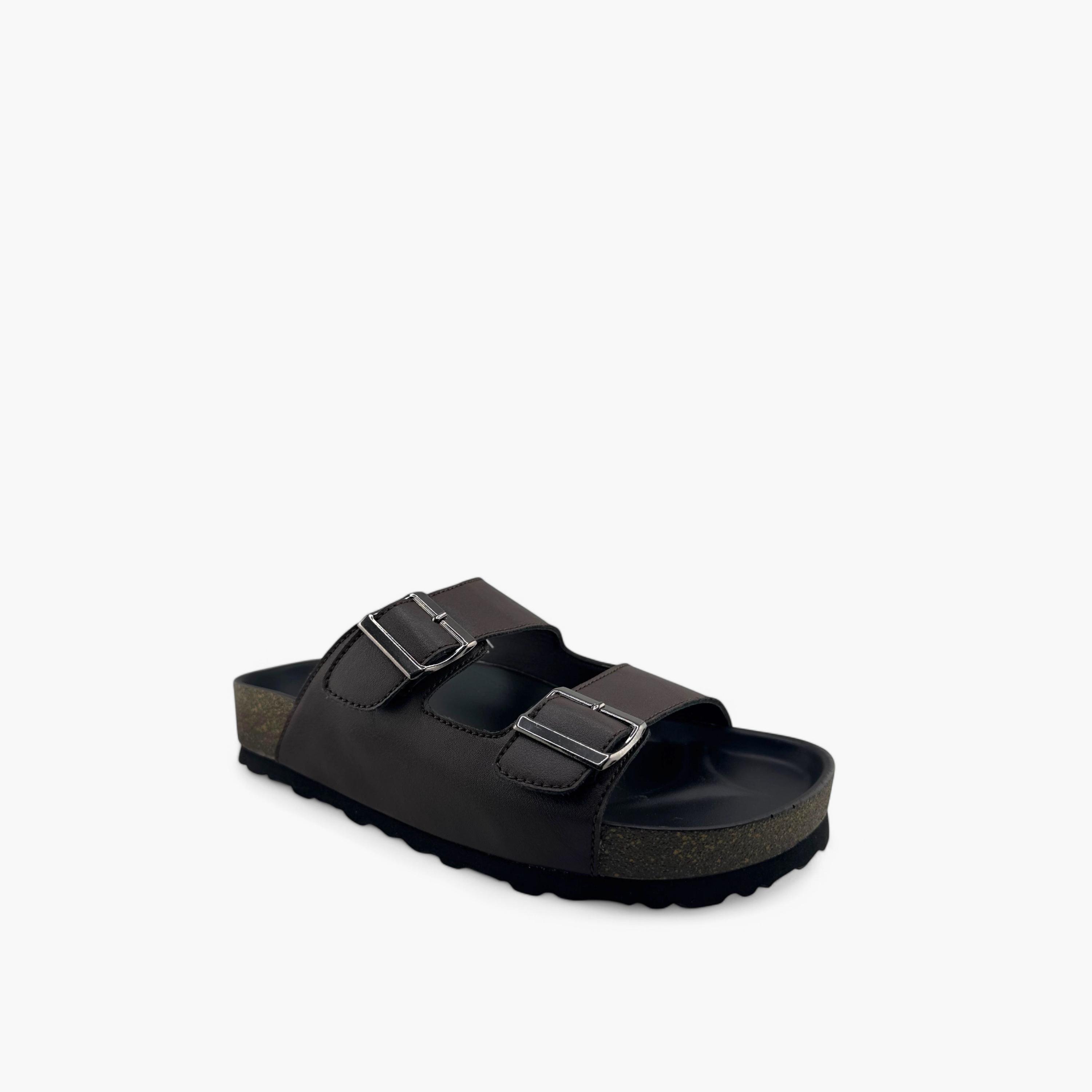 Al Fanoos Men's Slip-On Traditional Arabic Sandals | MK-CF54B-men-shoes-sandals-image-1