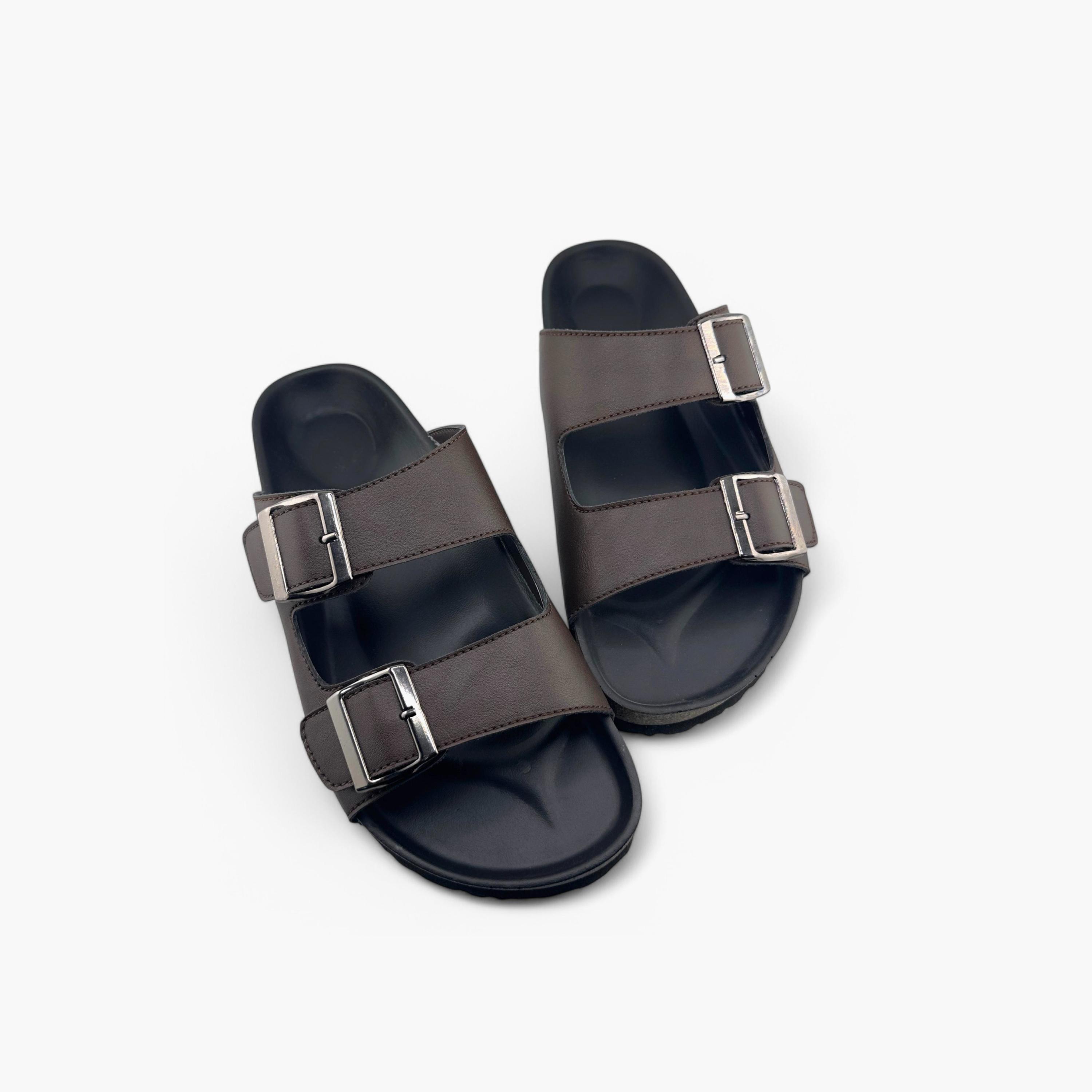 Al Fanoos Men's Slip-On Traditional Arabic Sandals | MK-CF54B-men-shoes-sandals-image-3