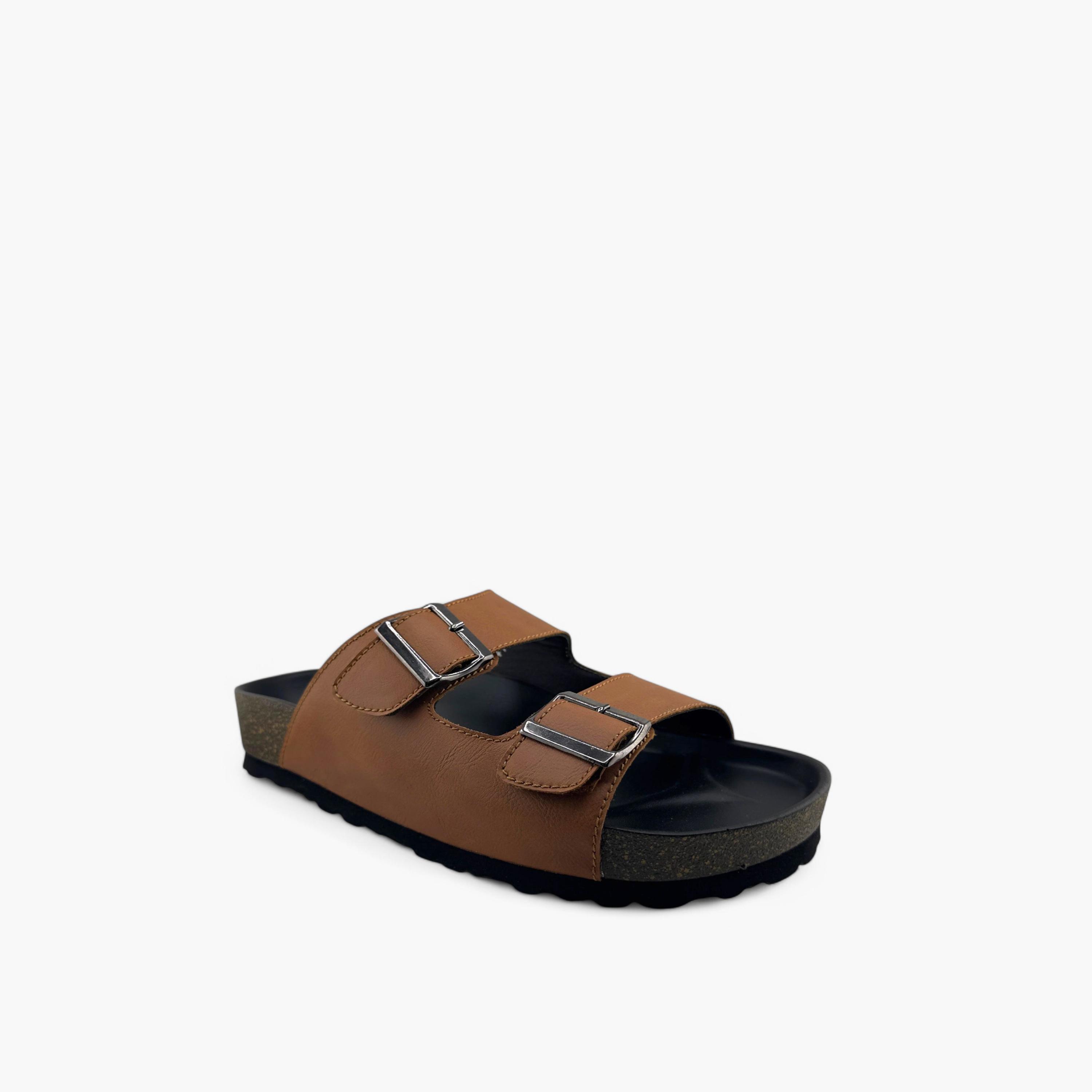 Al Fanoos Men's Slip-On Traditional Arabic Sandals | MK-CF54B-men-shoes-sandals-image-1