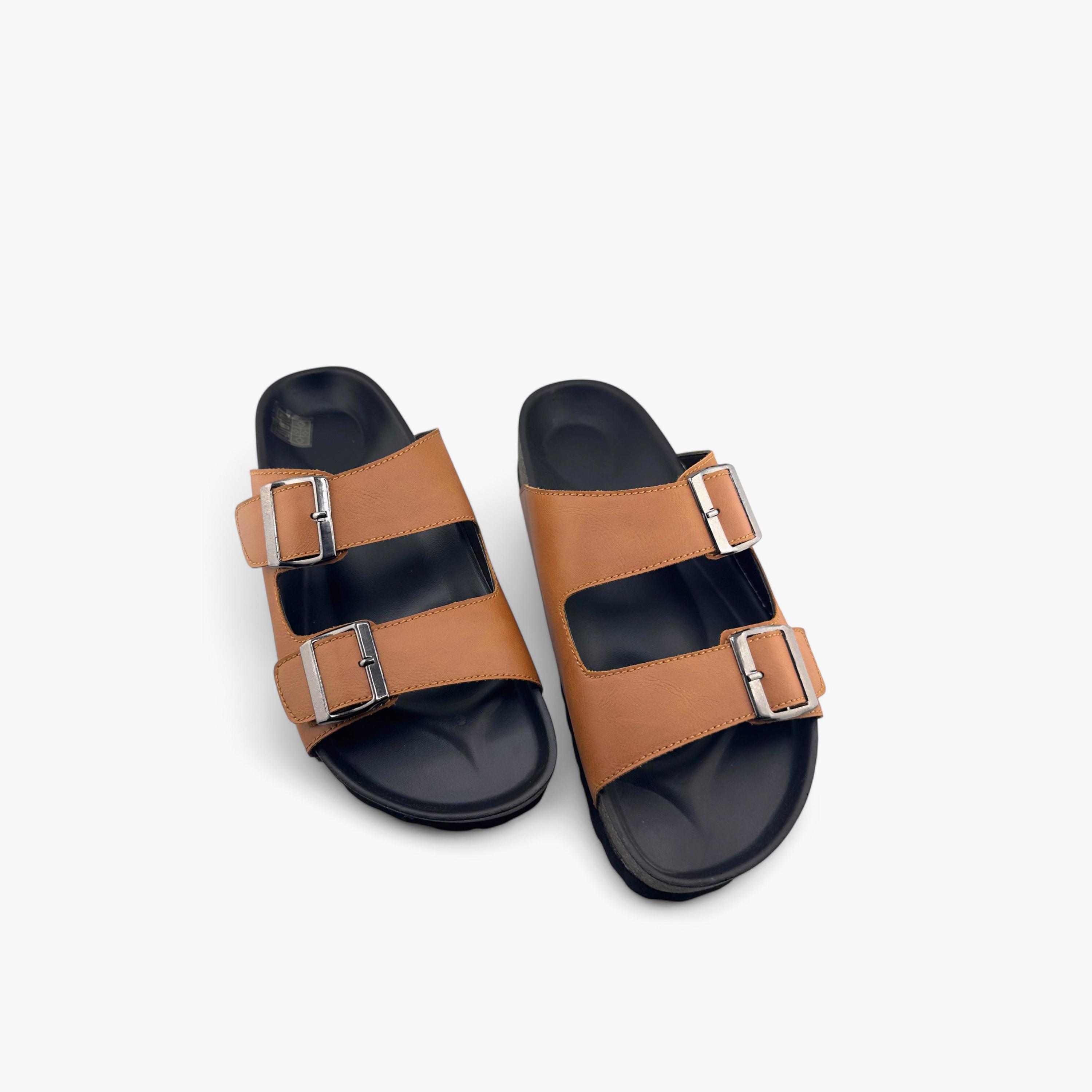 Al Fanoos Men's Slip-On Traditional Arabic Sandals | MK-CF54B-men-shoes-sandals-image-3