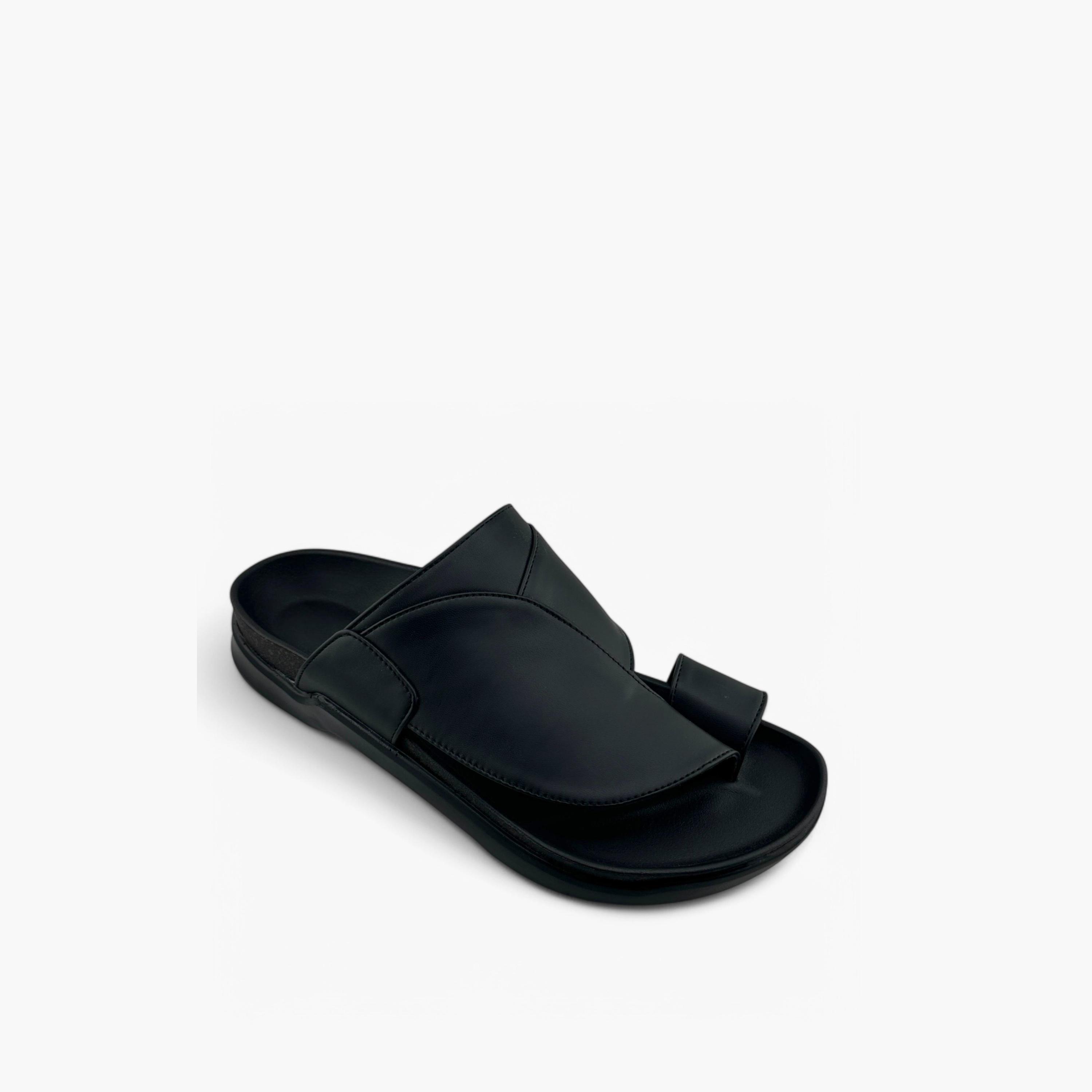 Al Fanoos Men's Slip-On Traditional Arabic Sandals | MK-CF62-men-shoes-sandals-image-1