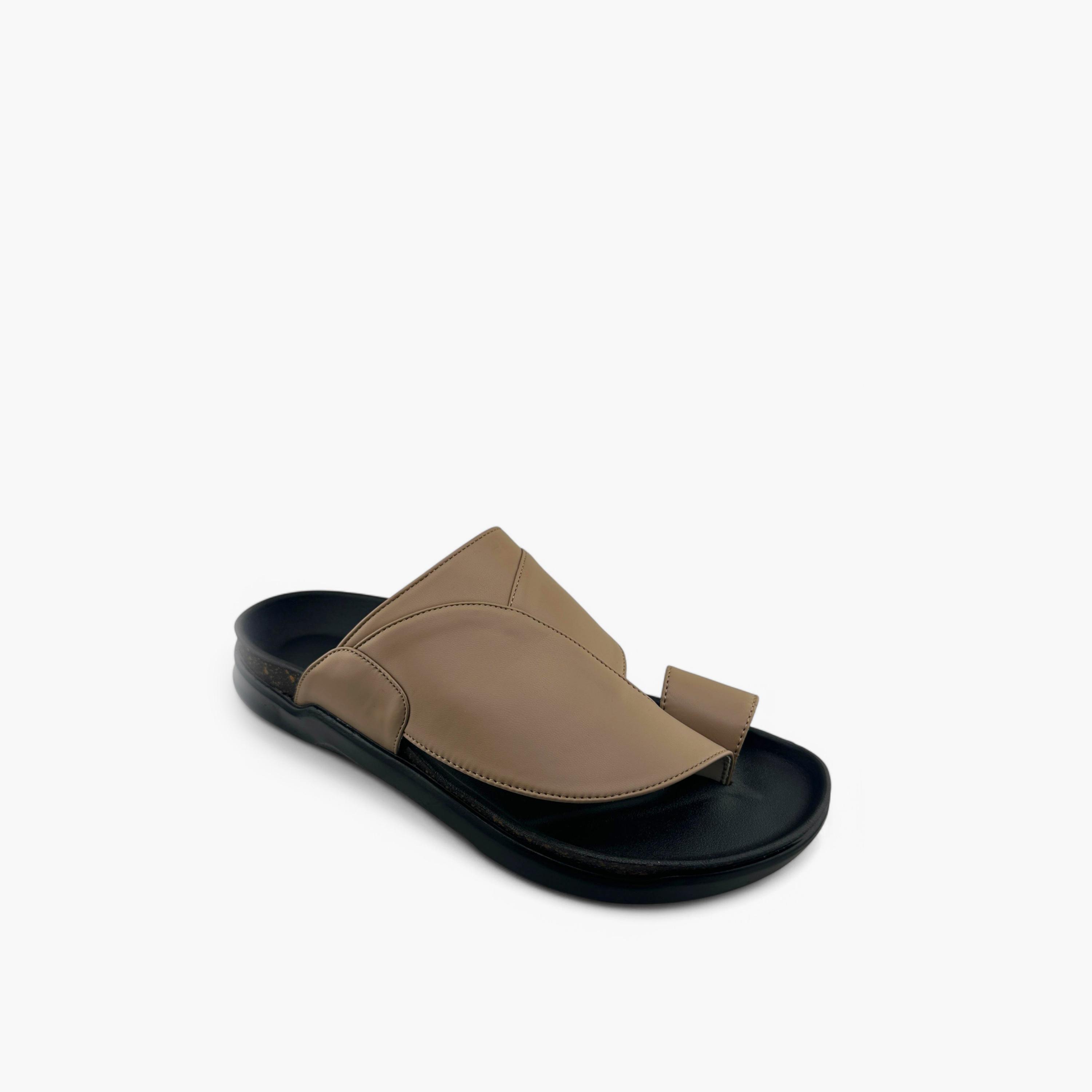 Al Fanoos Men's Slip-On Traditional Arabic Sandals | MK-CF62-men-shoes-sandals-image-1