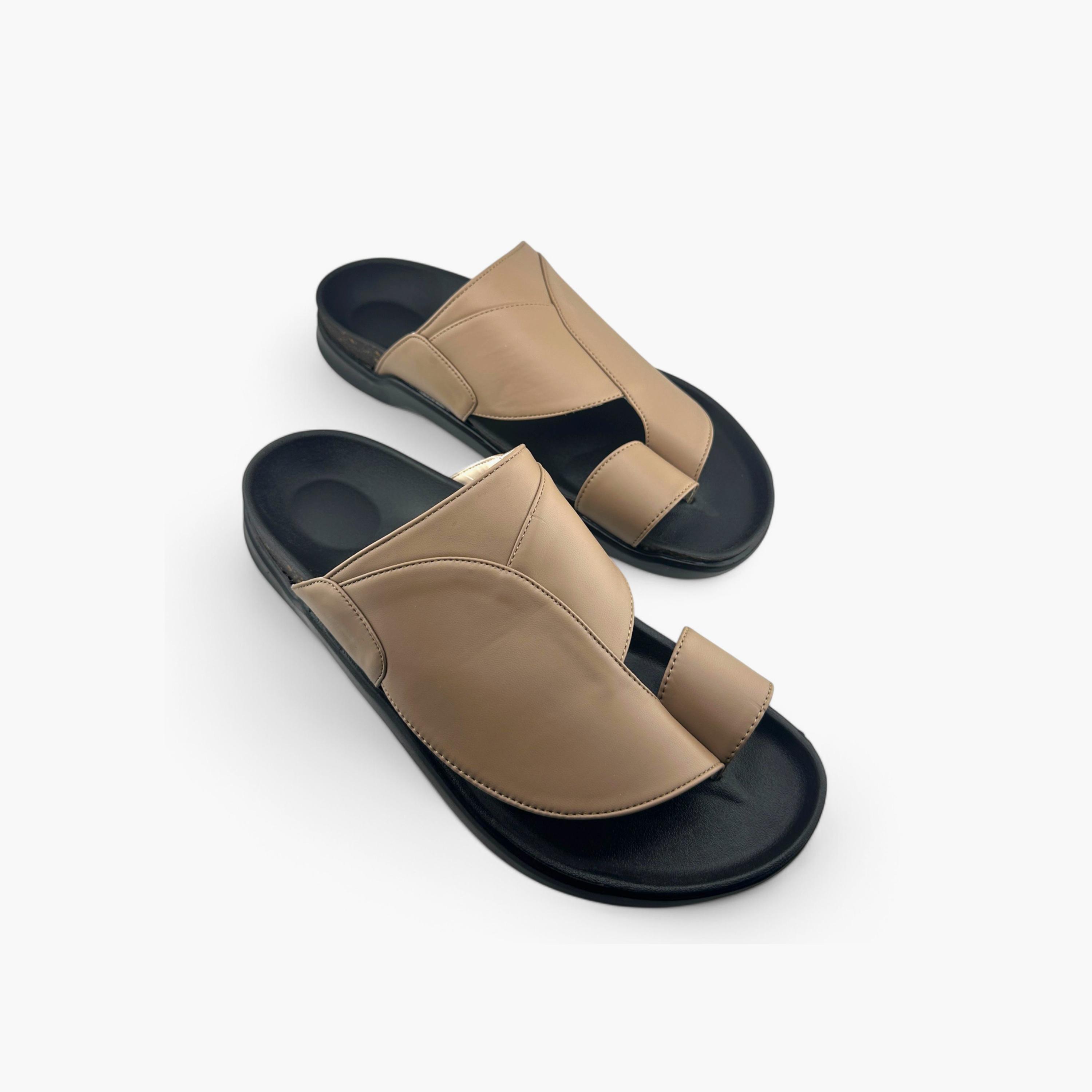 Al Fanoos Men's Slip-On Traditional Arabic Sandals | MK-CF62-men-shoes-sandals-image-5