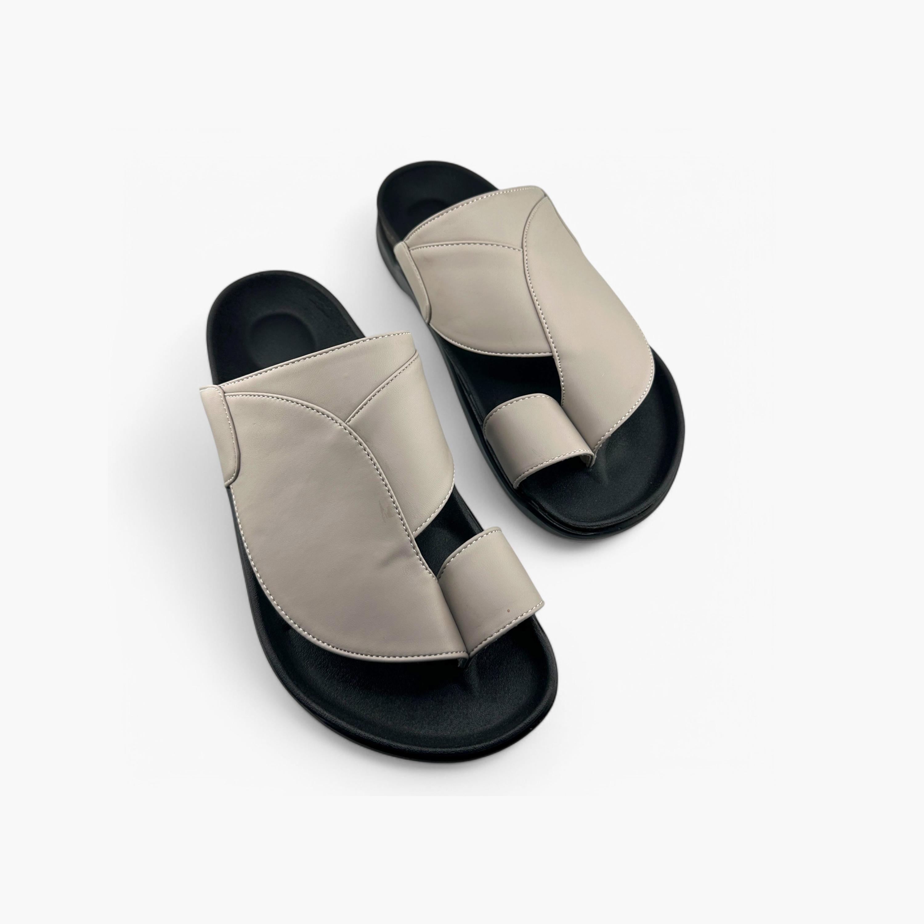 Al Fanoos Men's Slip-On Traditional Arabic Sandals | MK-CF62-men-shoes-sandals-image-5