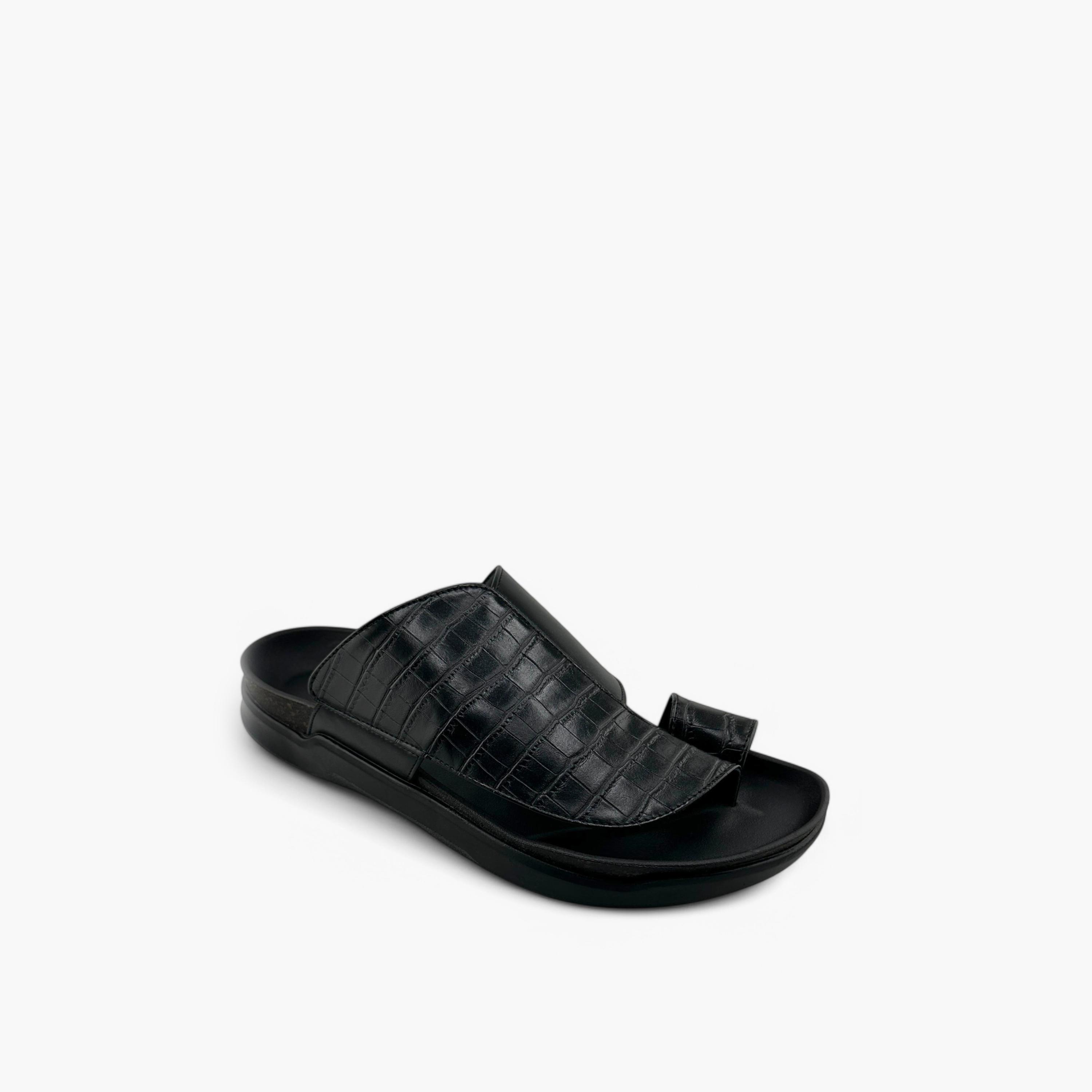 Al Fanoos Men's Slip-On Traditional Arabic Sandals | MK-CF64-men-shoes-sandals-image-1