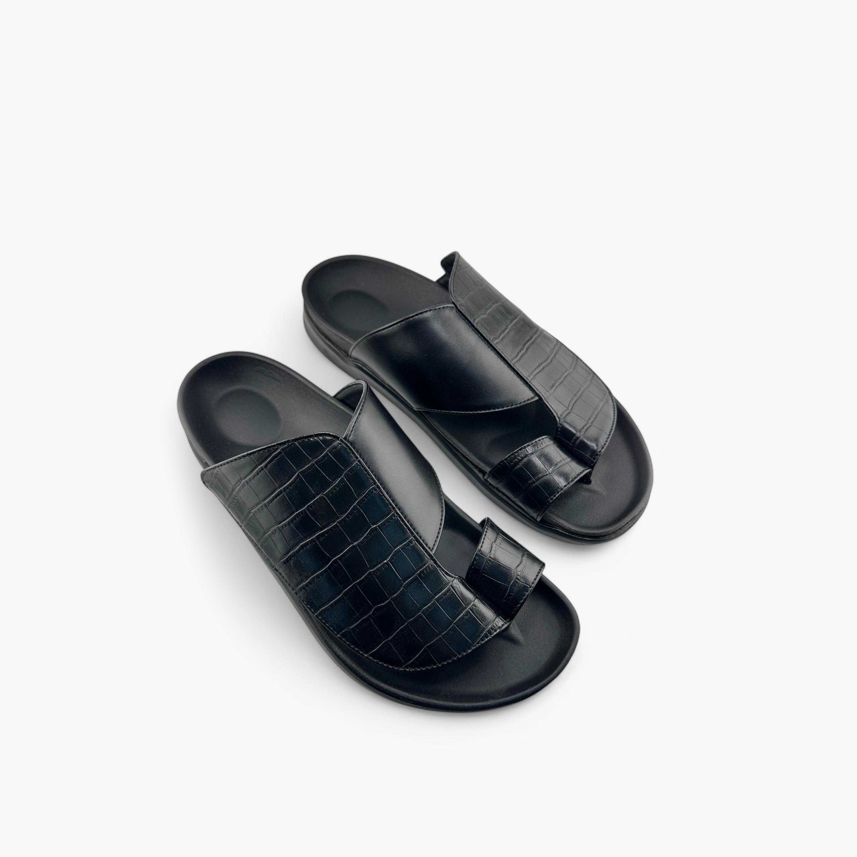 Al Fanoos Men's Slip-On Traditional Arabic Sandals | MK-CF64-men-shoes-sandals-image-2