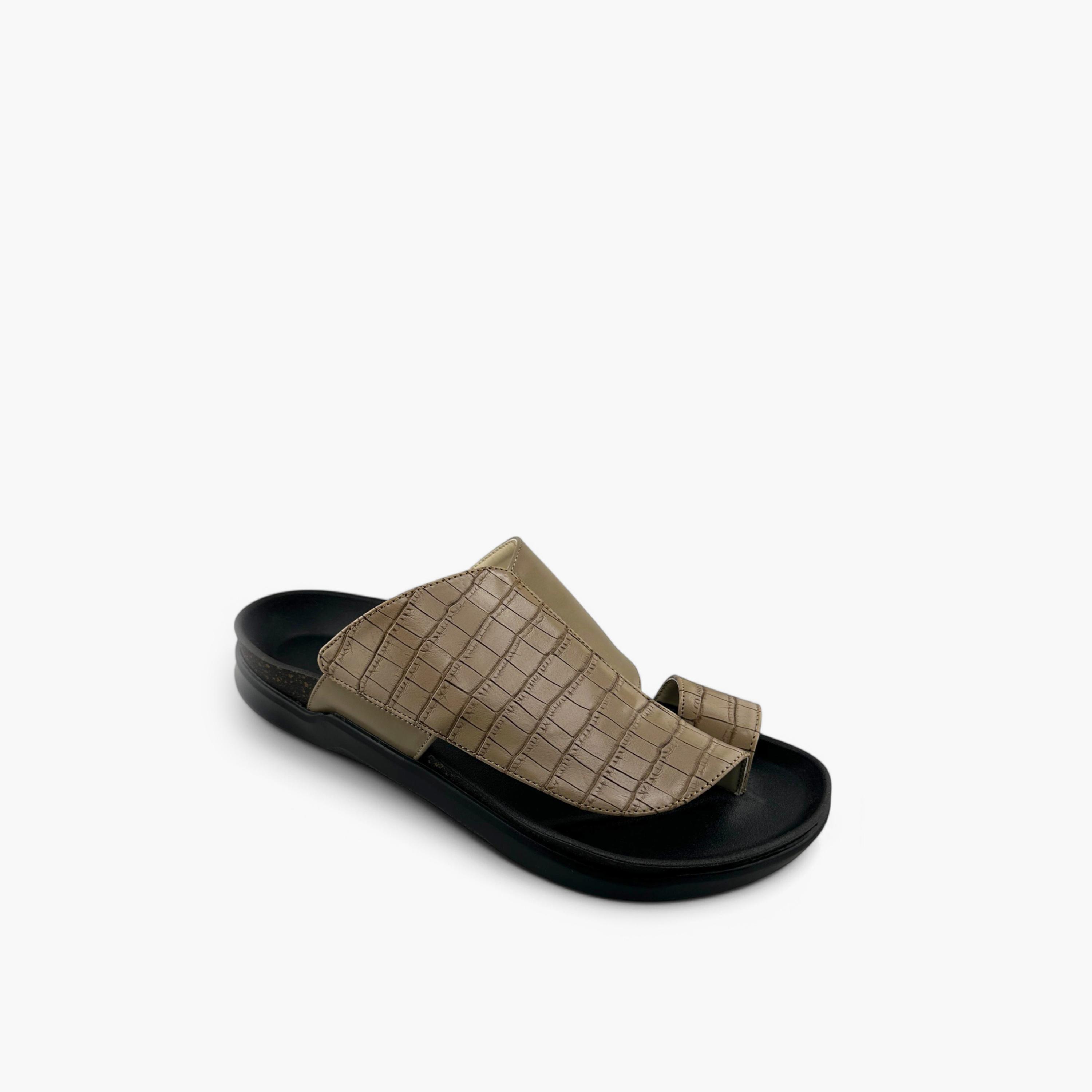 Al Fanoos Men's Slip-On Traditional Arabic Sandals | MK-CF64-men-shoes-sandals-image-1