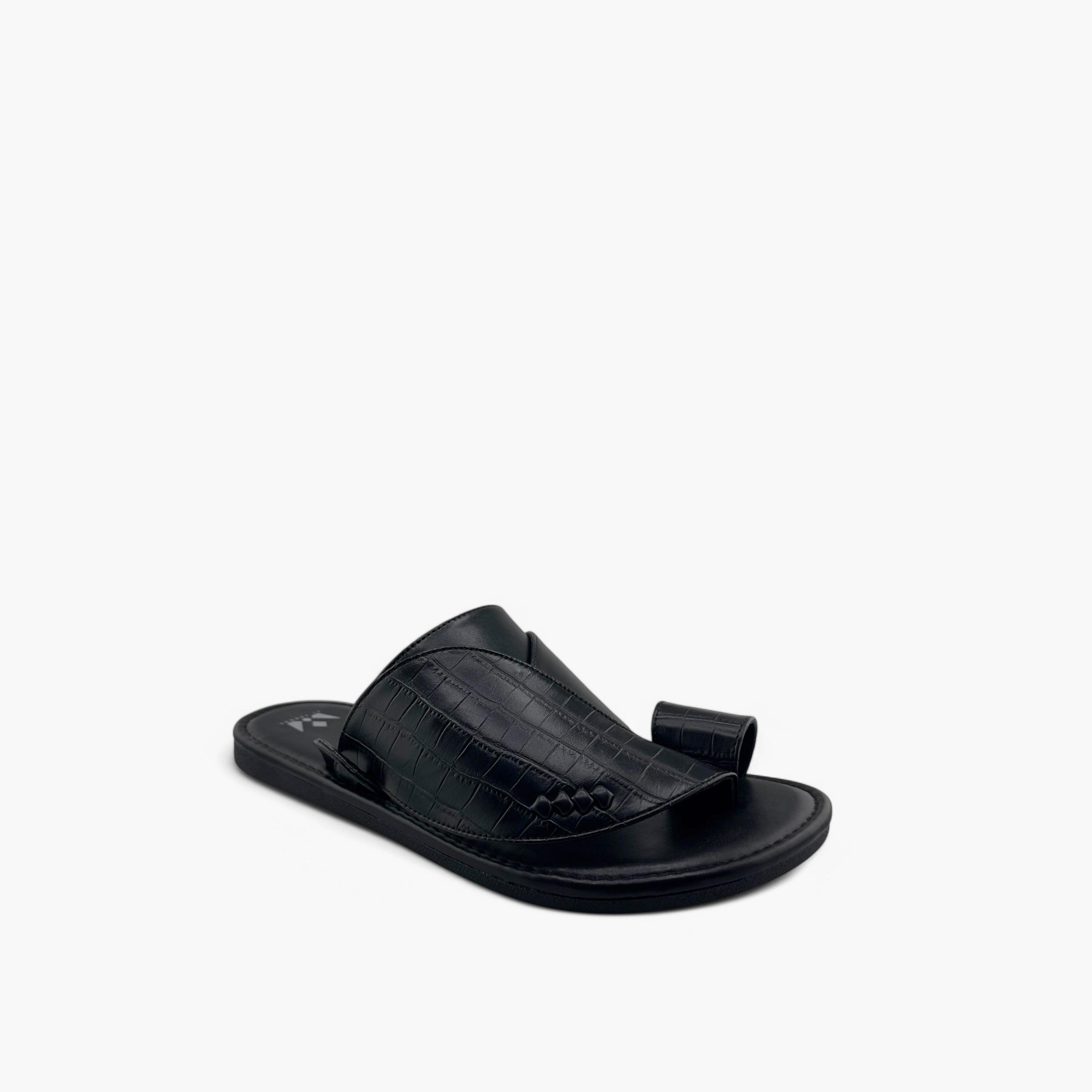 Al Fanoos Men's Slip-On Traditional Arabic Sandals | MK-CF68-men-shoes-sandals-image-1