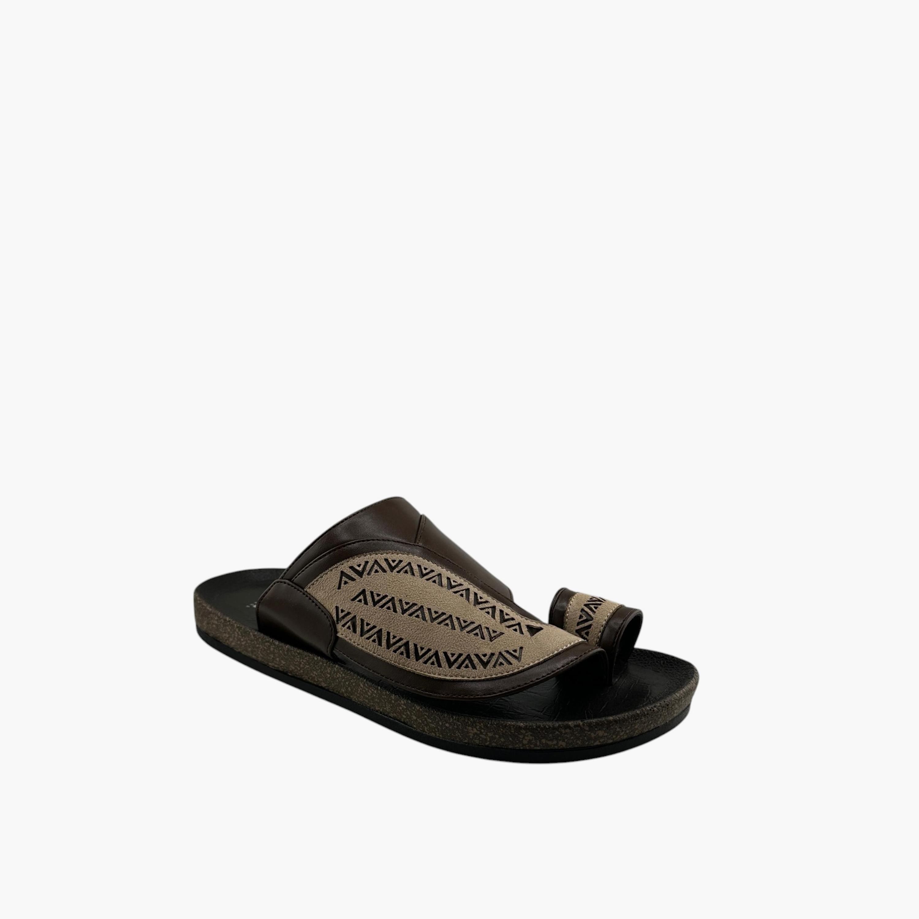 الفانوس- صندل تصميم عربي سهل الارتداء للرجال | MK-KU04-men-shoes-sandals-image-1