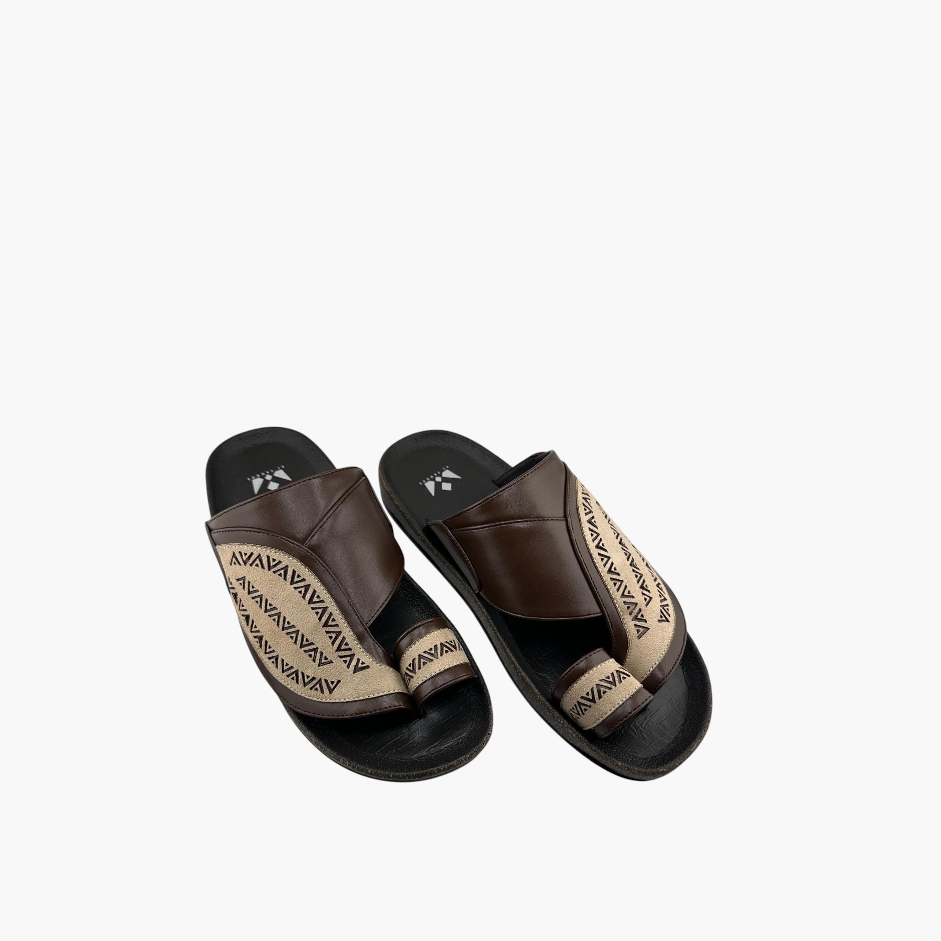 الفانوس- صندل تصميم عربي سهل الارتداء للرجال | MK-KU04-men-shoes-sandals-image-2