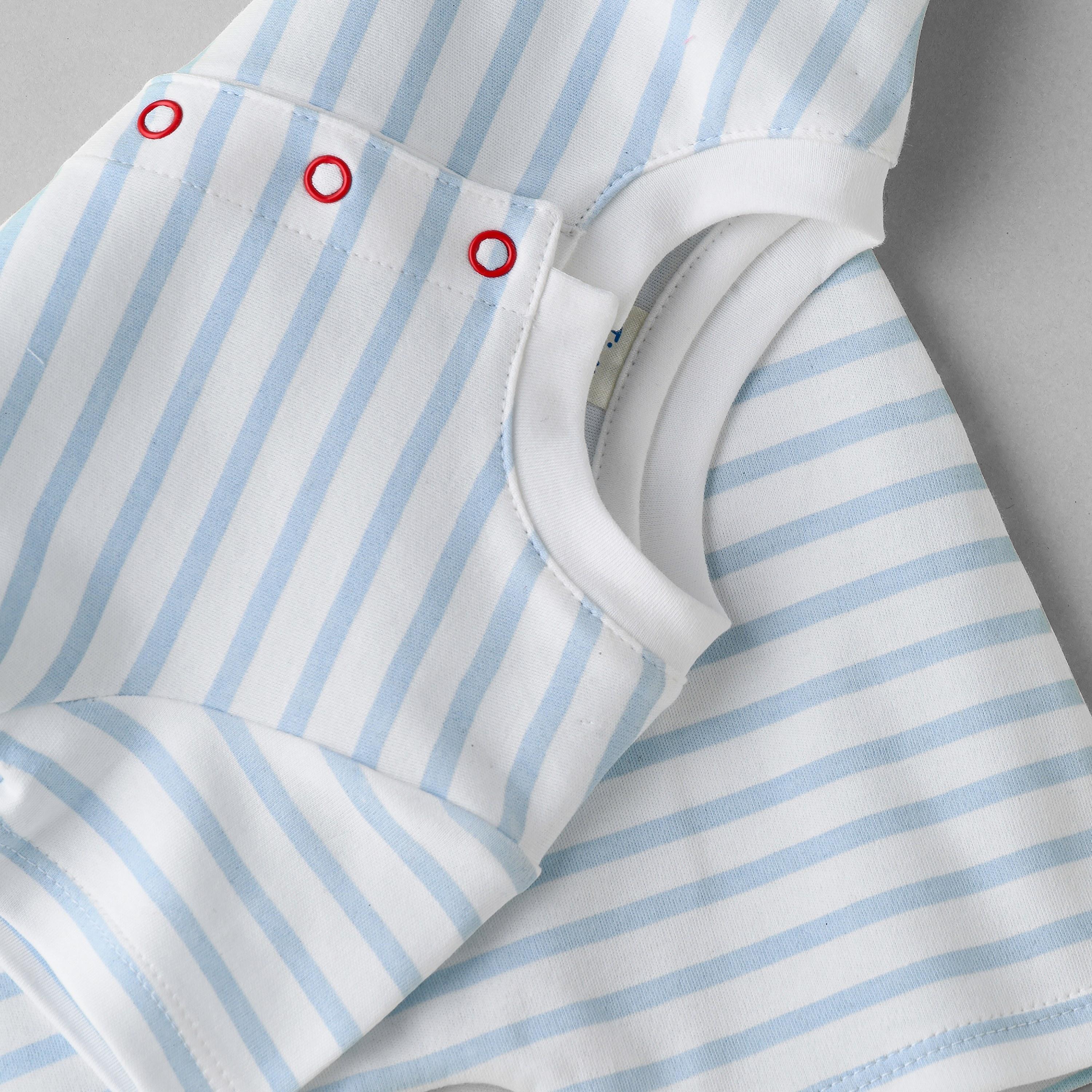 UniqKidz Striped Short Sleeves Romper-baby-boys-clothing-rompers-image-4