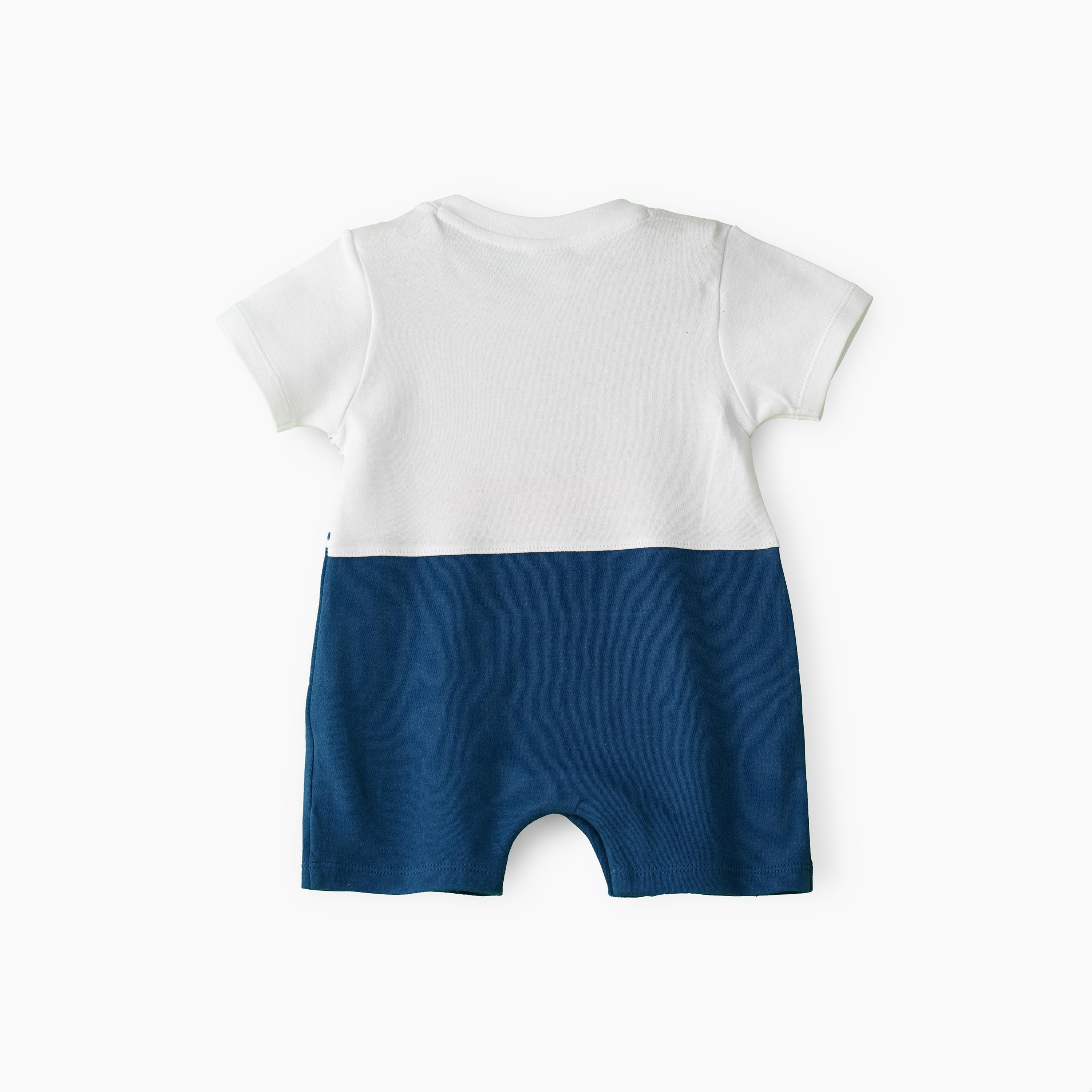 UniqKidz Striped Short Sleeves Romper-baby-boys-clothing-rompers-image-2