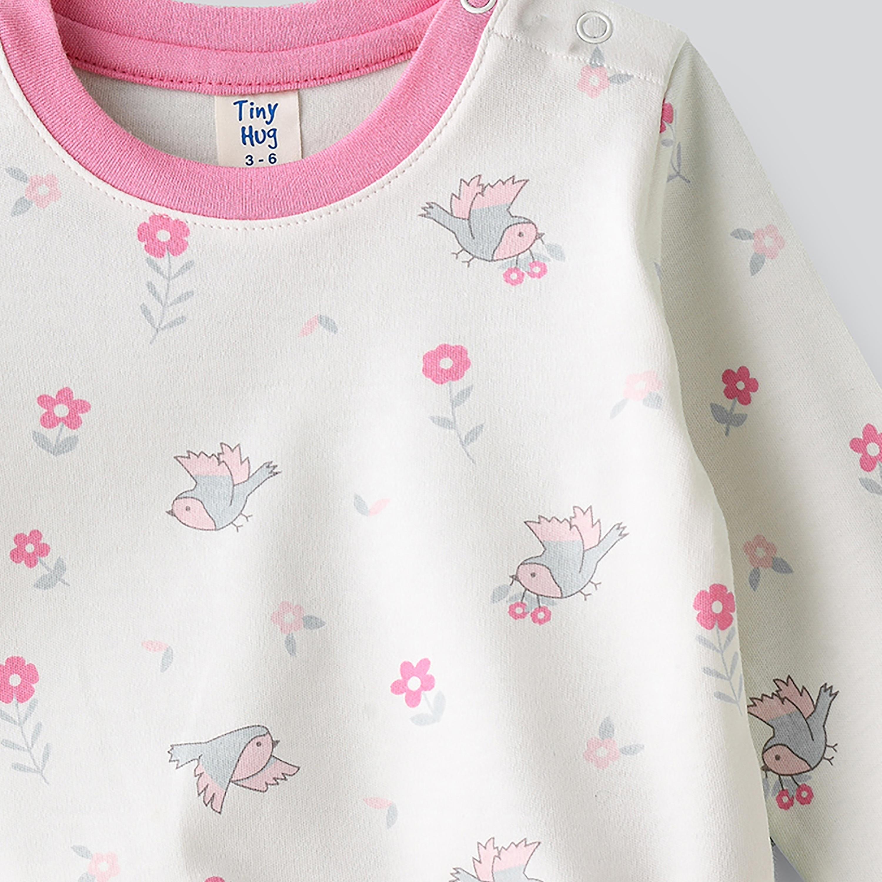 UniqKidz Bird Printed Long Sleeves T-Shirt with Leggings-baby-girls-clothing-setsandcoords-image-4
