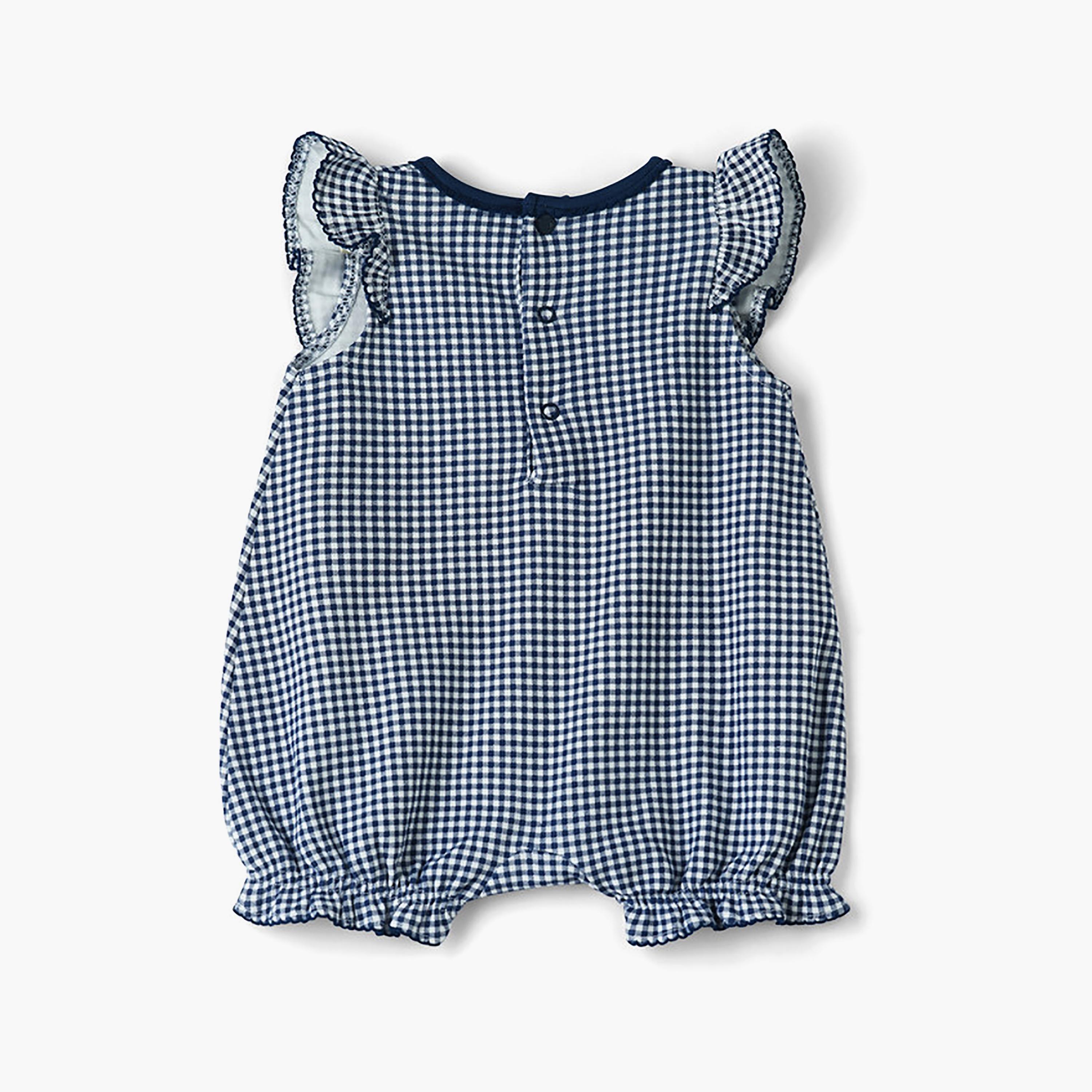 UniqKidz Sleeveless Checked Cotton Jumpsuit-baby-girls-clothing-dressesandjumpsuits-image-2