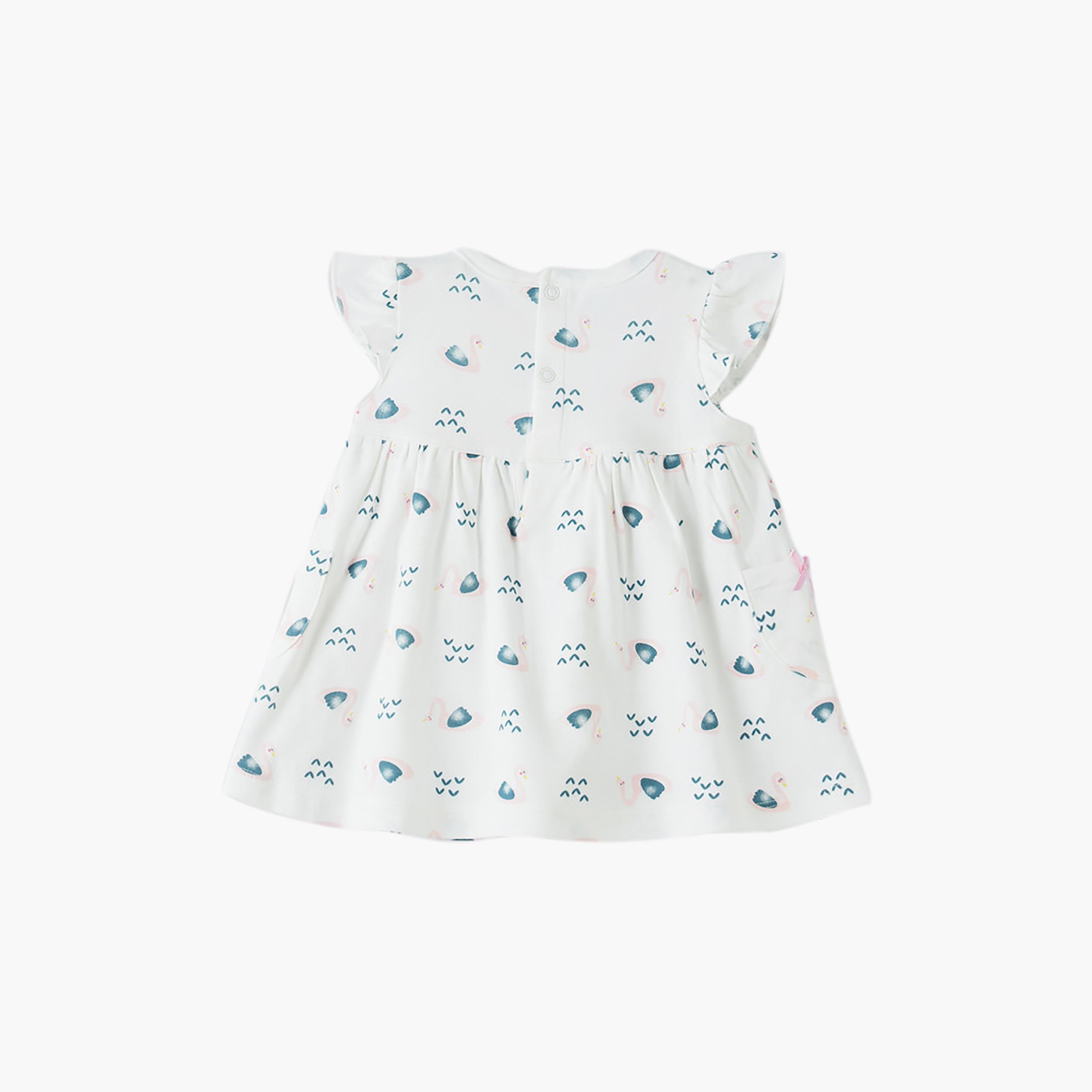 UniqKidz Sleeveless Printed Cotton Dress-baby-girls-clothing-dressesandjumpsuits-image-2
