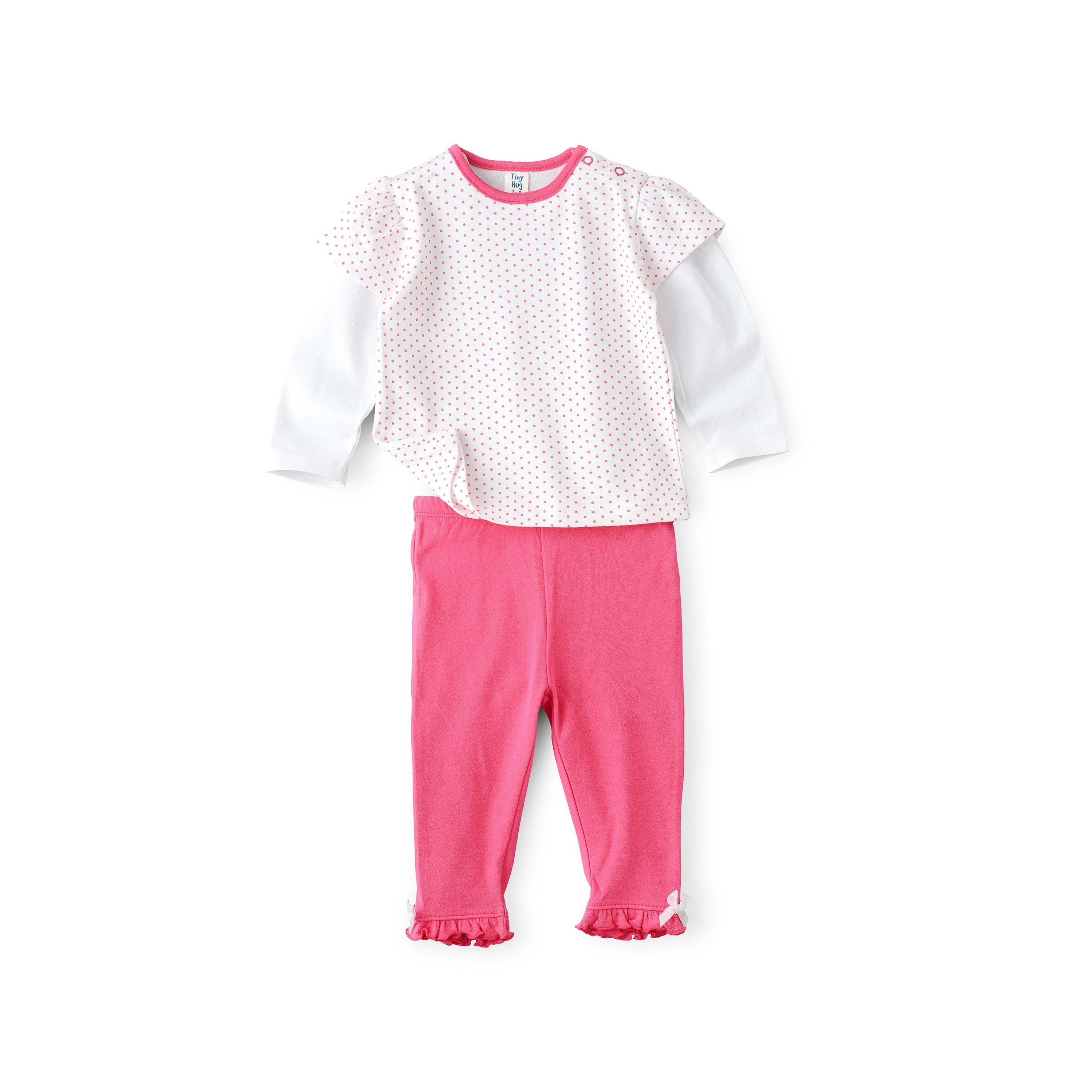 مجموعة ملابس للفتيات حديثي الولادة من يونيك كيدز-baby-girls-clothing-nightwear-pyjamasets-image-1