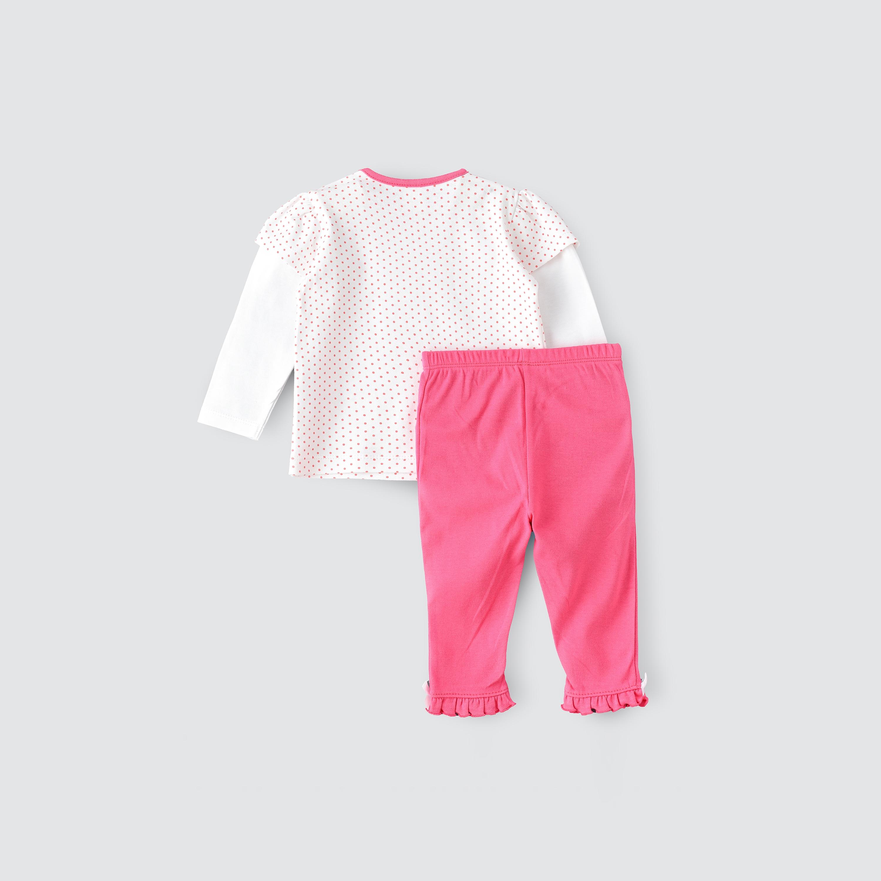مجموعة ملابس للفتيات حديثي الولادة من يونيك كيدز-baby-girls-clothing-nightwear-pyjamasets-image-3