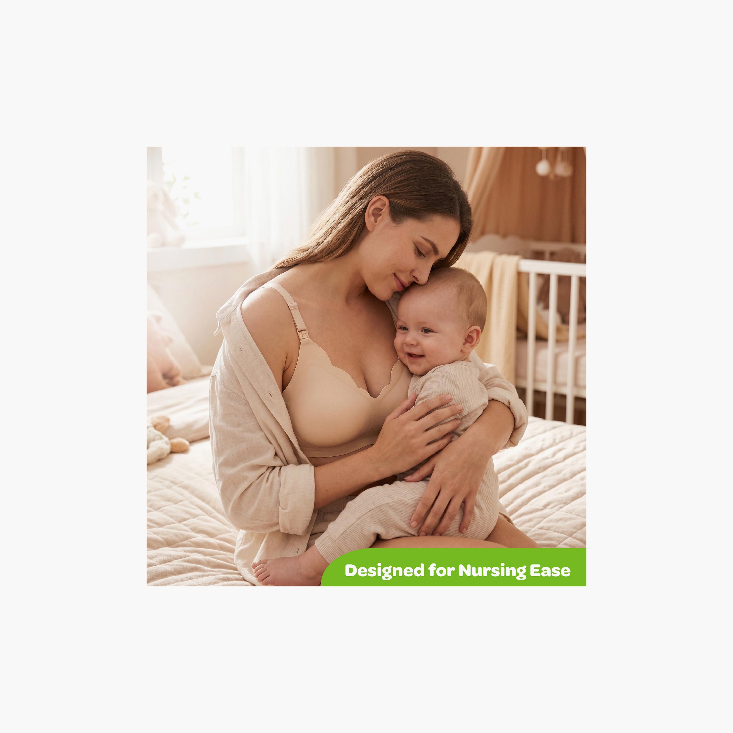 حمالة صدر للرضاعة بدون أسلاك وبدون خياطة وملمس ناعم من مون-women-clothing-maternity-lingerie-bras-image-2