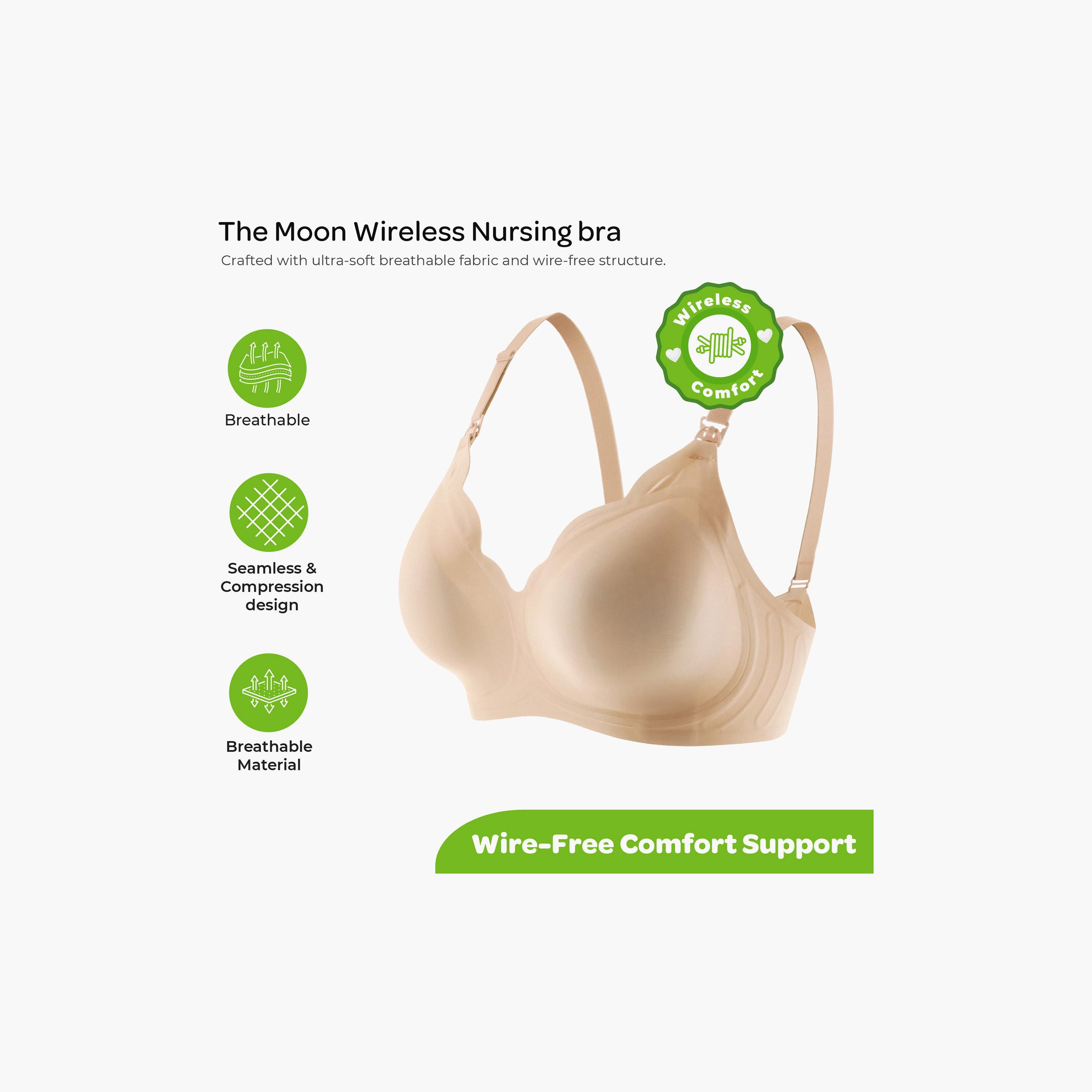 حمالة صدر للرضاعة بدون أسلاك وبدون خياطة وملمس ناعم من مون-women-clothing-maternity-lingerie-bras-image-8