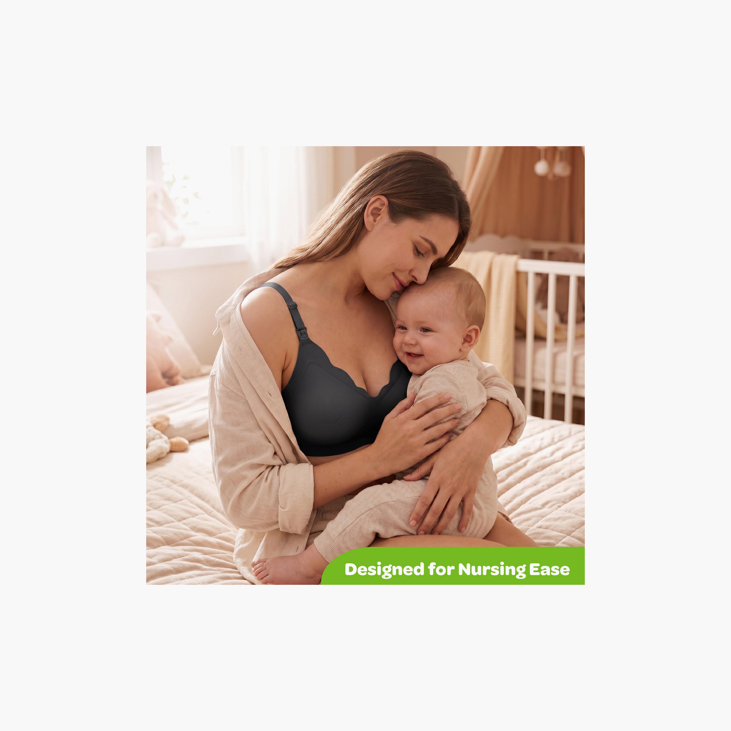 حمالة صدر للرضاعة بدون أسلاك وبدون خياطة وملمس ناعم من مون-women-clothing-maternity-lingerie-bras-image-2