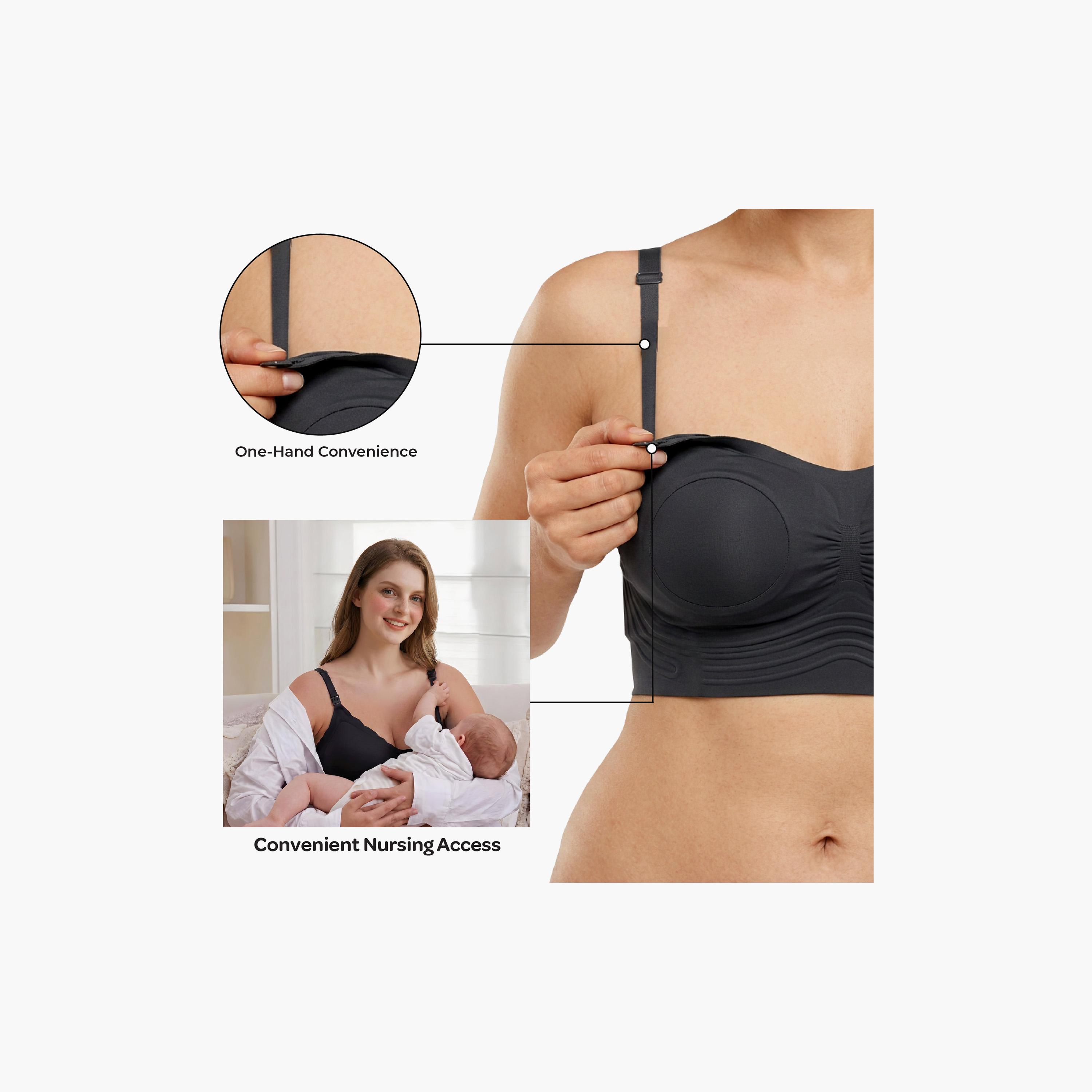 حمالة صدر للرضاعة بدون أسلاك وبدون خياطة وملمس ناعم من مون-women-clothing-maternity-lingerie-bras-image-3