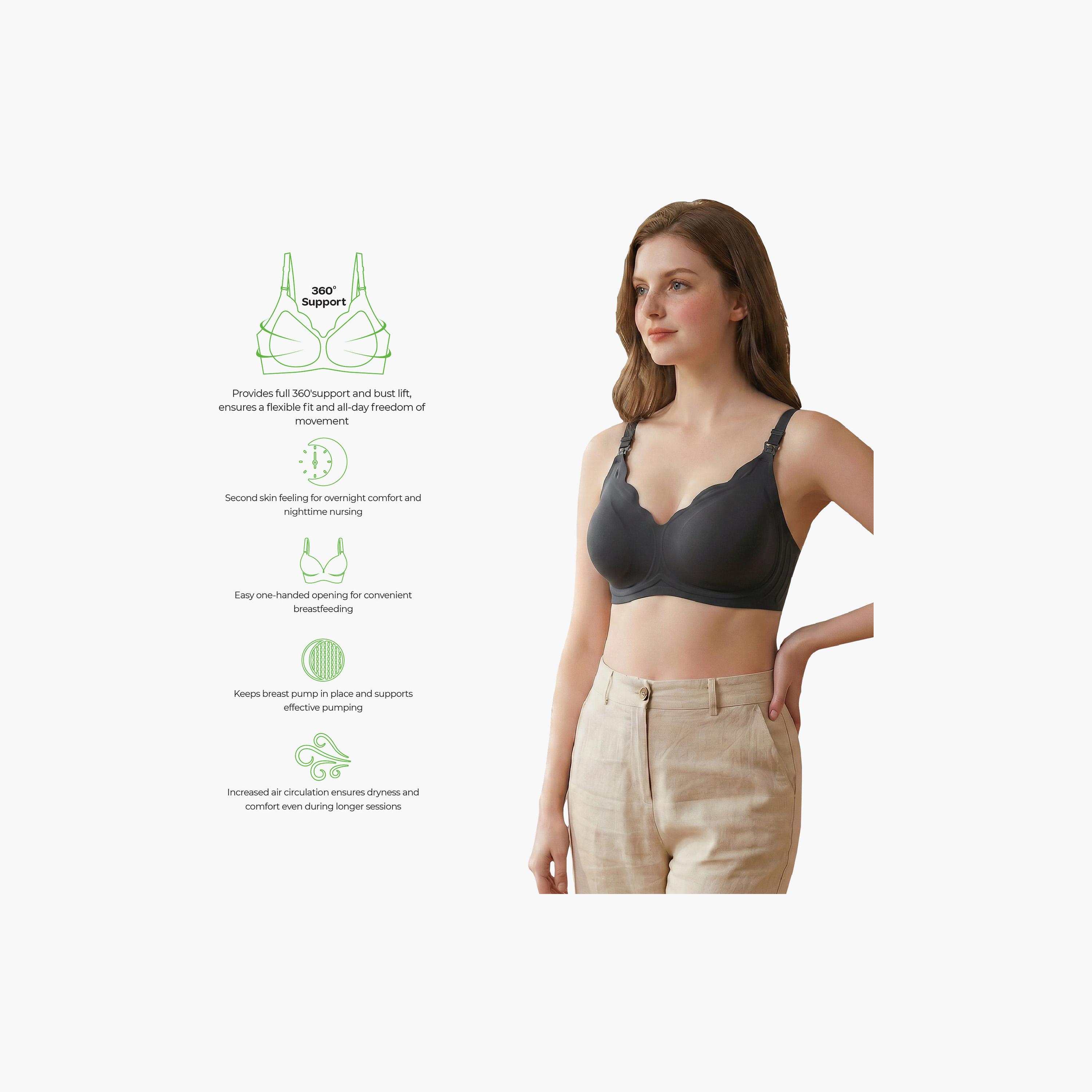 حمالة صدر للرضاعة بدون أسلاك وبدون خياطة وملمس ناعم من مون-women-clothing-maternity-lingerie-bras-image-6