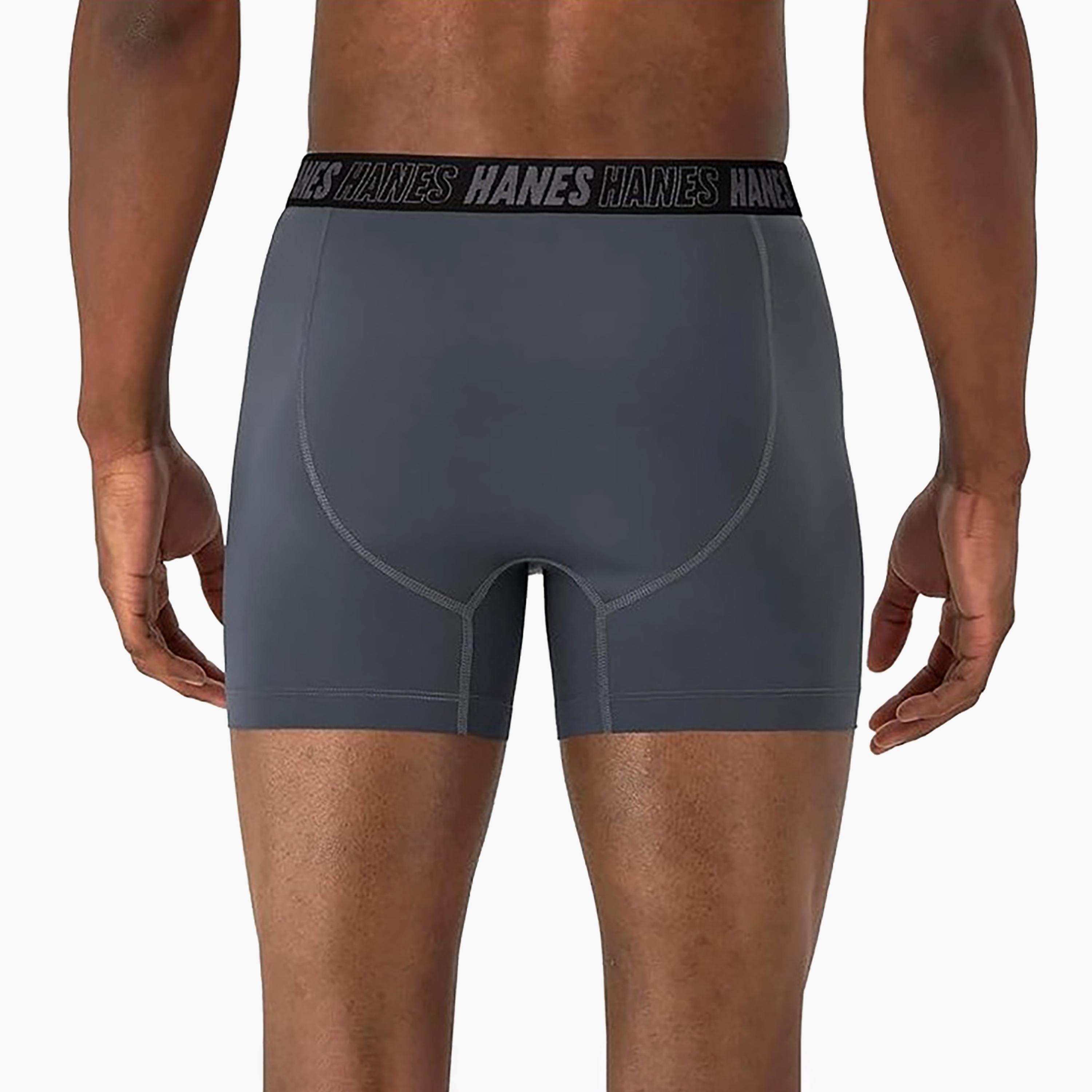 مجموعة متنوعة من 3 سراويل بوكسر رجالية مطبوعة بعلامة تجارية مع حزام خصر من هانز-men-clothing-innerwear-underwear-image-3