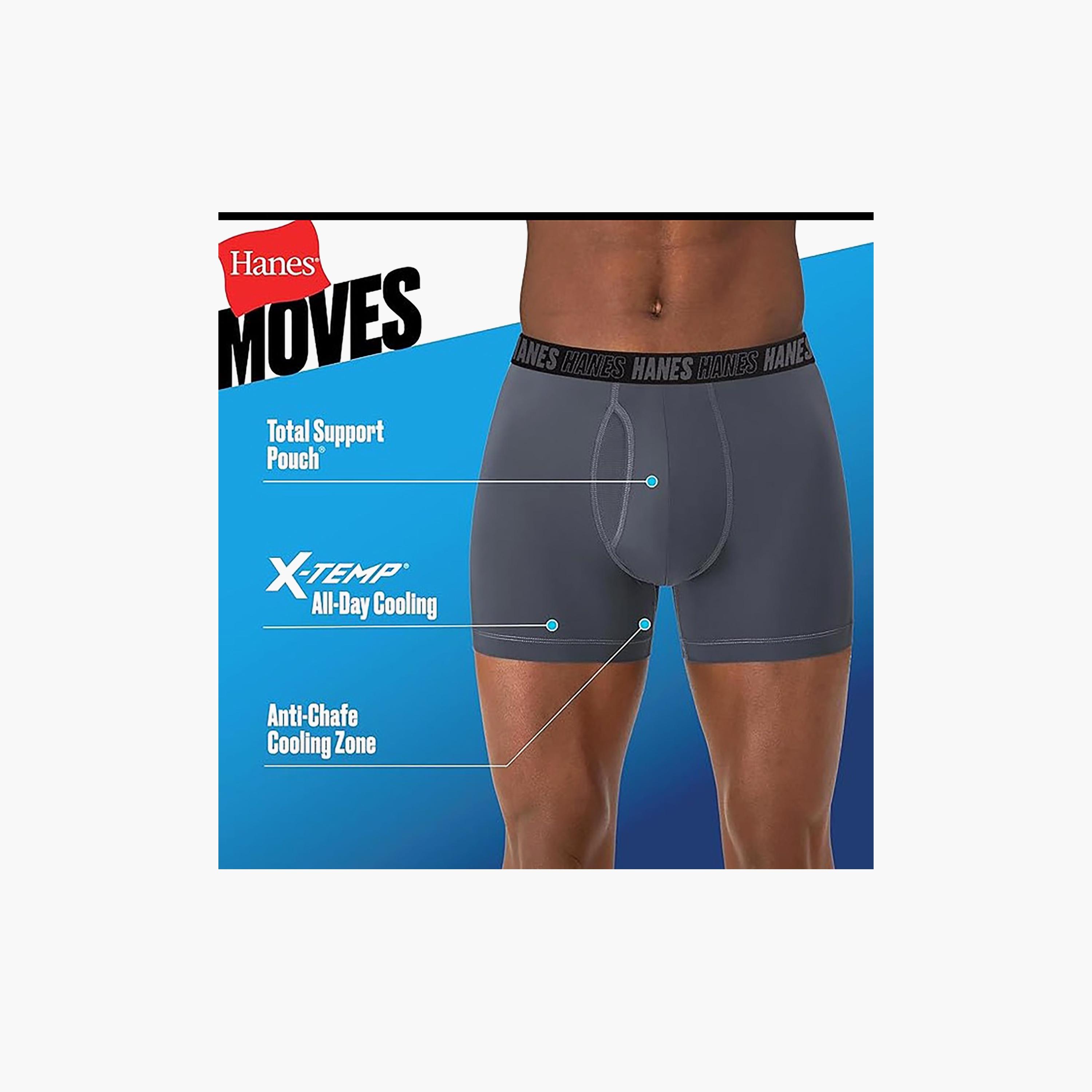 مجموعة متنوعة من 3 سراويل بوكسر رجالية مطبوعة بعلامة تجارية مع حزام خصر من هانز-men-clothing-innerwear-underwear-image-4
