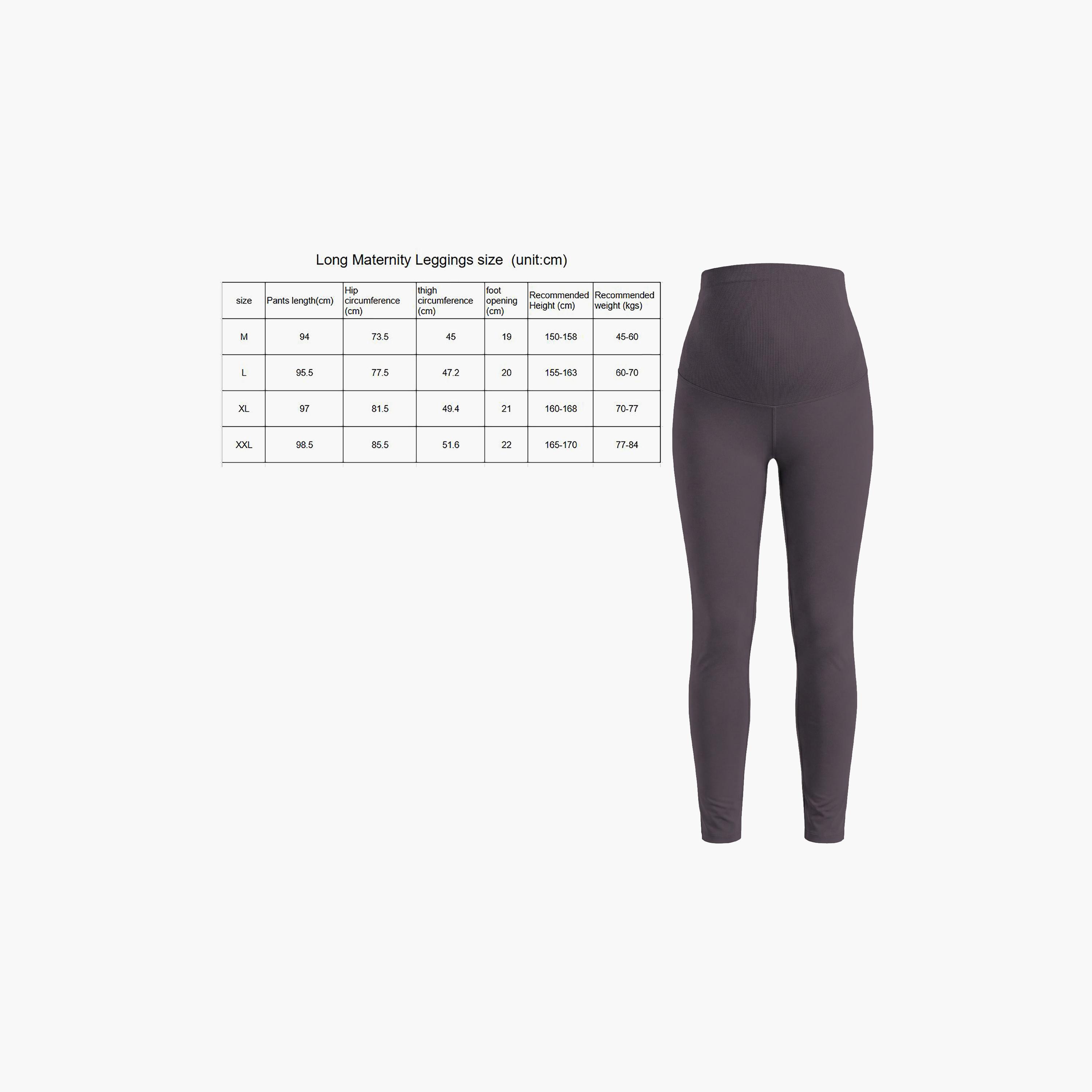 بنطال ليجنز للحوامل بخصر عالٍ ومرن وملمس ناعم من مون-baby-maternalcare-maternitywear-bottoms-image-4