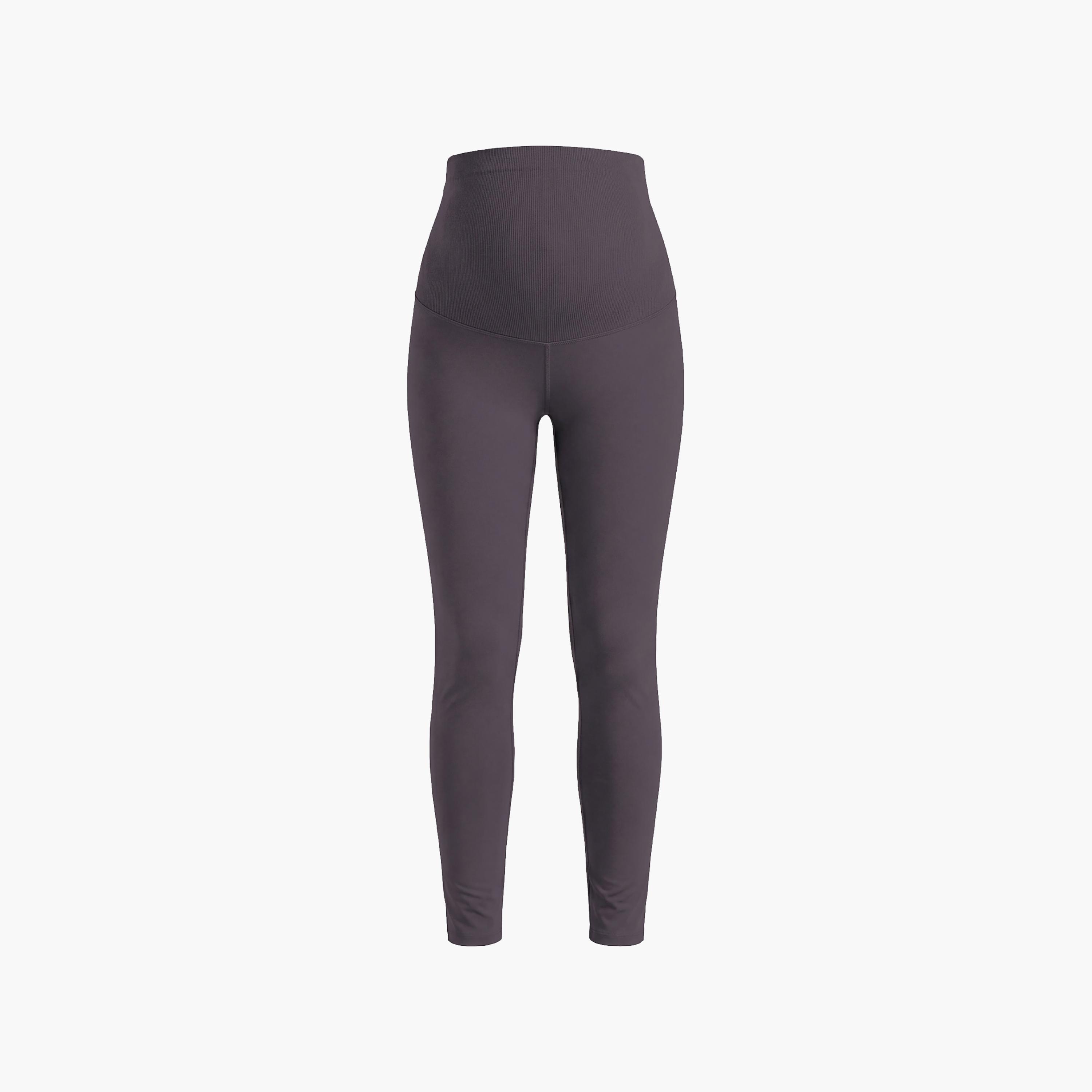 بنطال ليجنز للحوامل بخصر عالٍ ومرن وملمس ناعم من مون-baby-maternalcare-maternitywear-bottoms-image-6