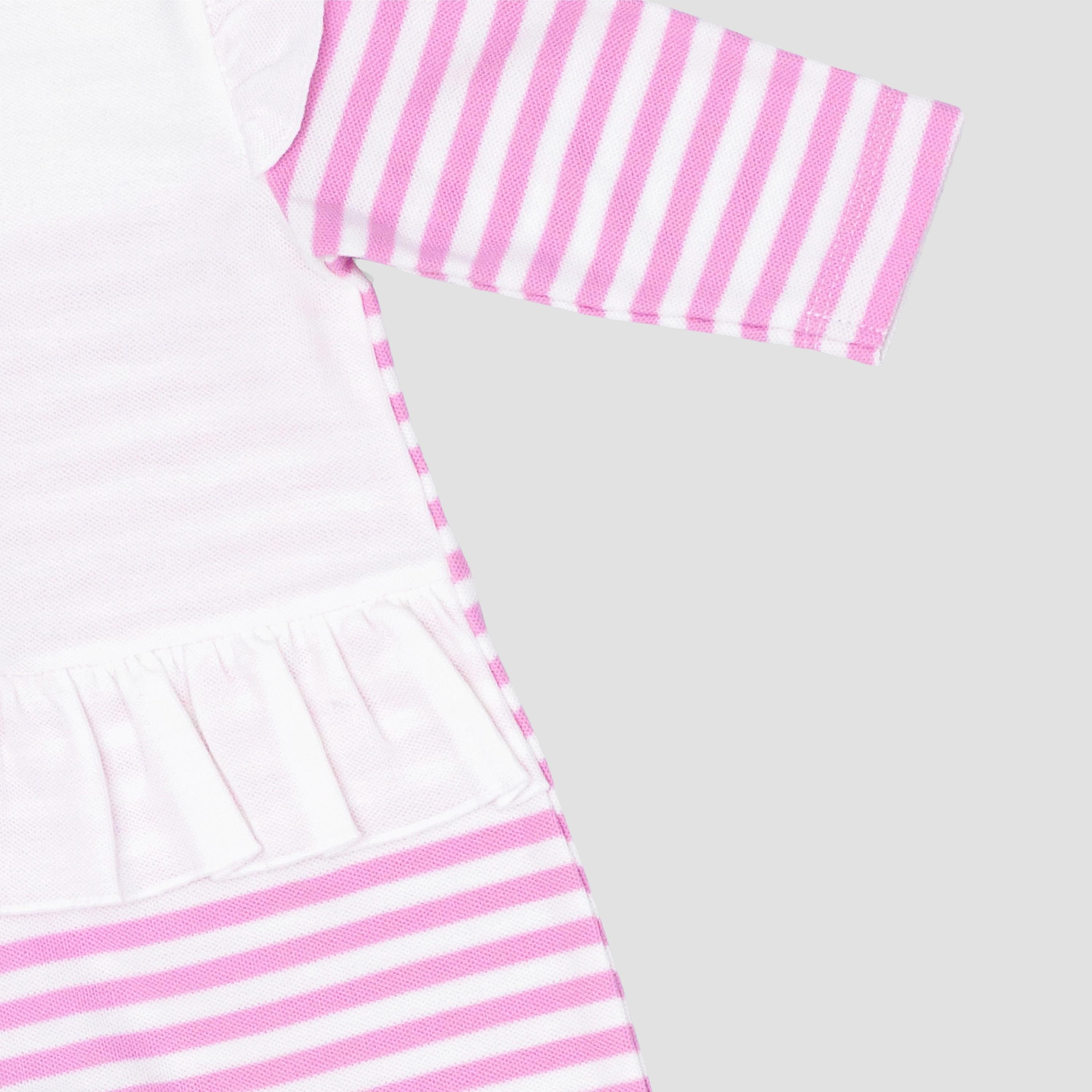 بدلة نوم قطنية مخططة منقوش من مون-baby-girls-clothing-nightwear-sleepsuits-image-4