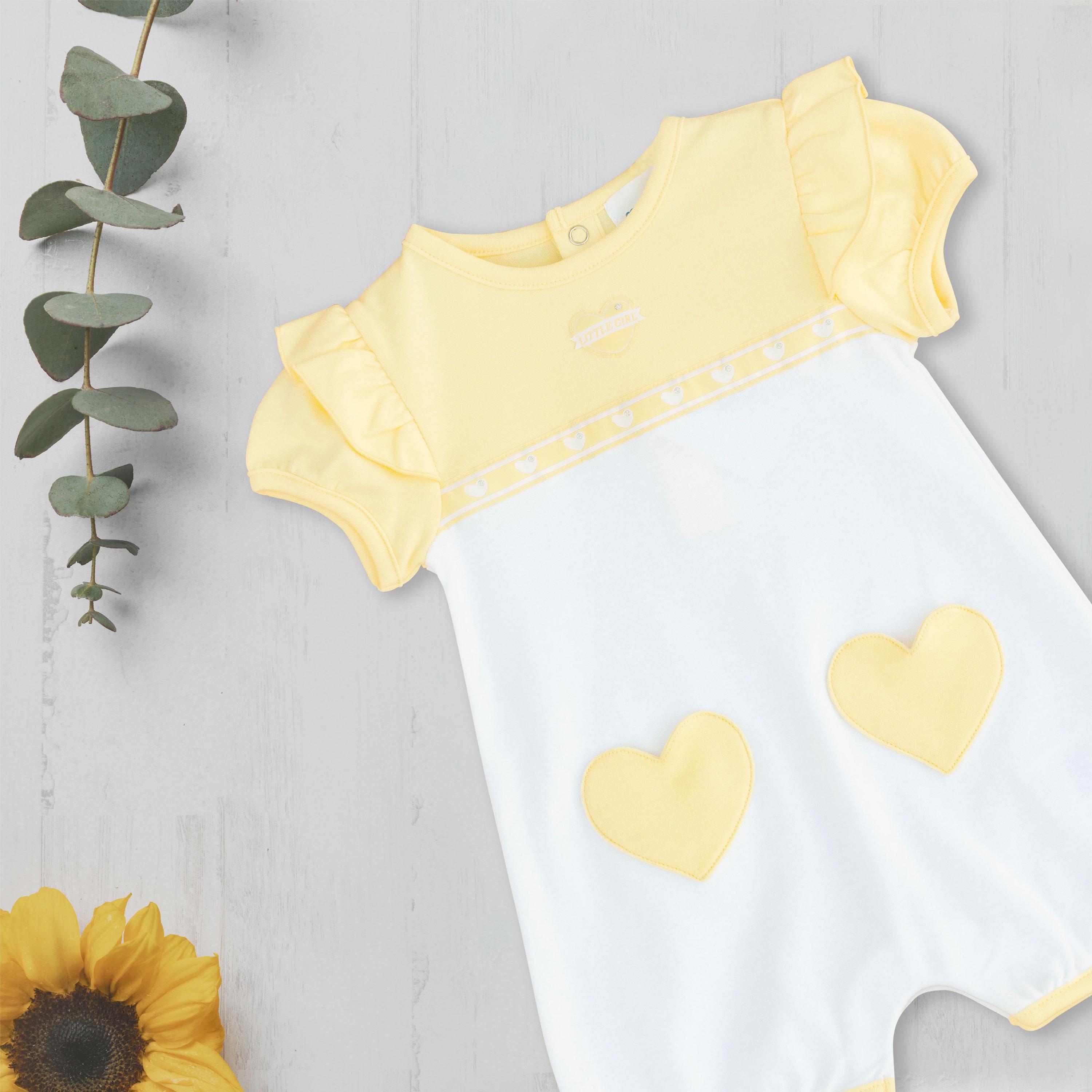 Moon Lemon Hearts Cotton Short Sleeves Rompers-baby-girls-clothing-rompers-image-5