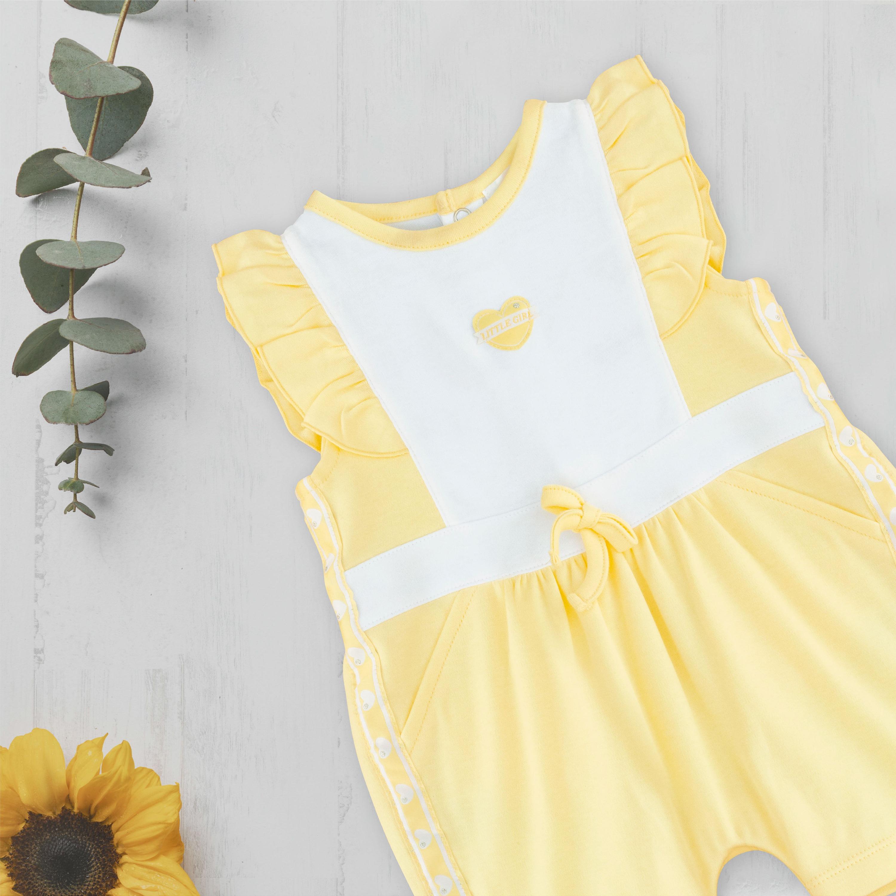 Moon Lemon Hearts Cotton Ruffle Sleeves Rompers-baby-girls-clothing-rompers-image-5