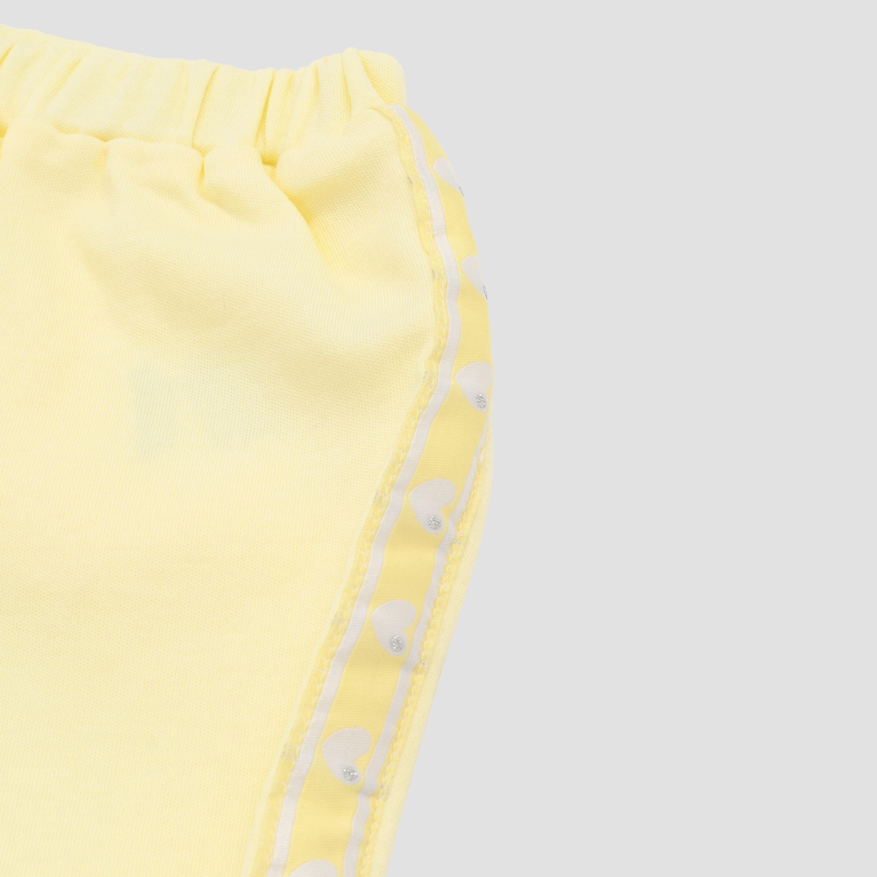 Moon Lemon Hearts Cotton Short Sleeves Top & Shorts Set-baby-girls-clothing-setsandcoords-image-4