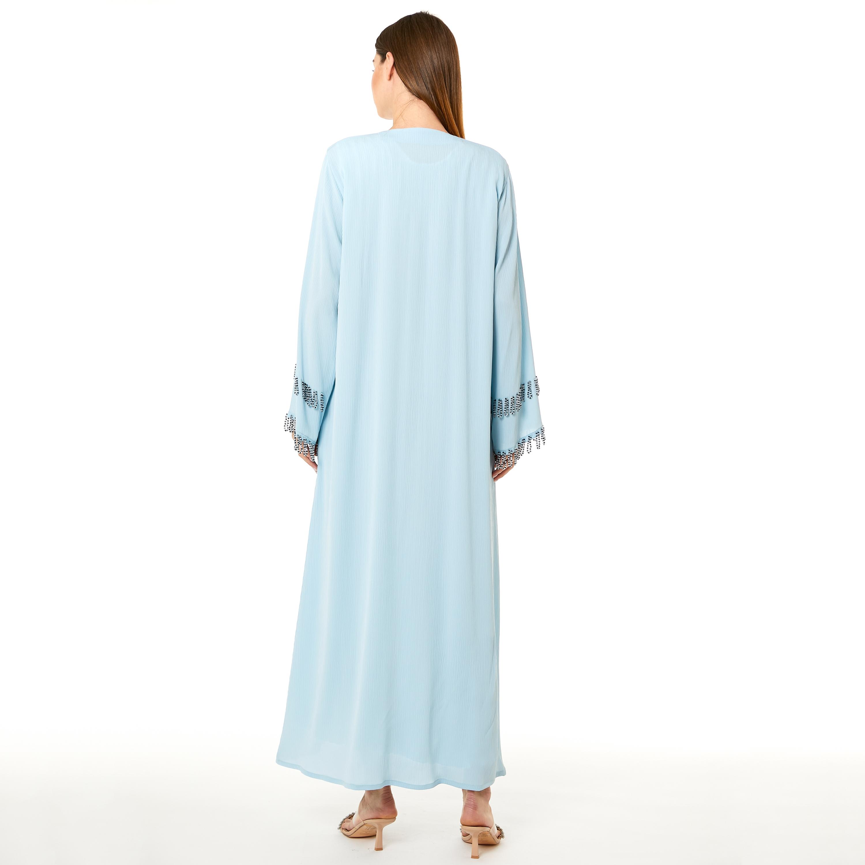  عباية نسائية من قماش زووم باللون الأزرق الفاتح مع حجاب من مويستريت-women-arabicclothing-abayas-image-4