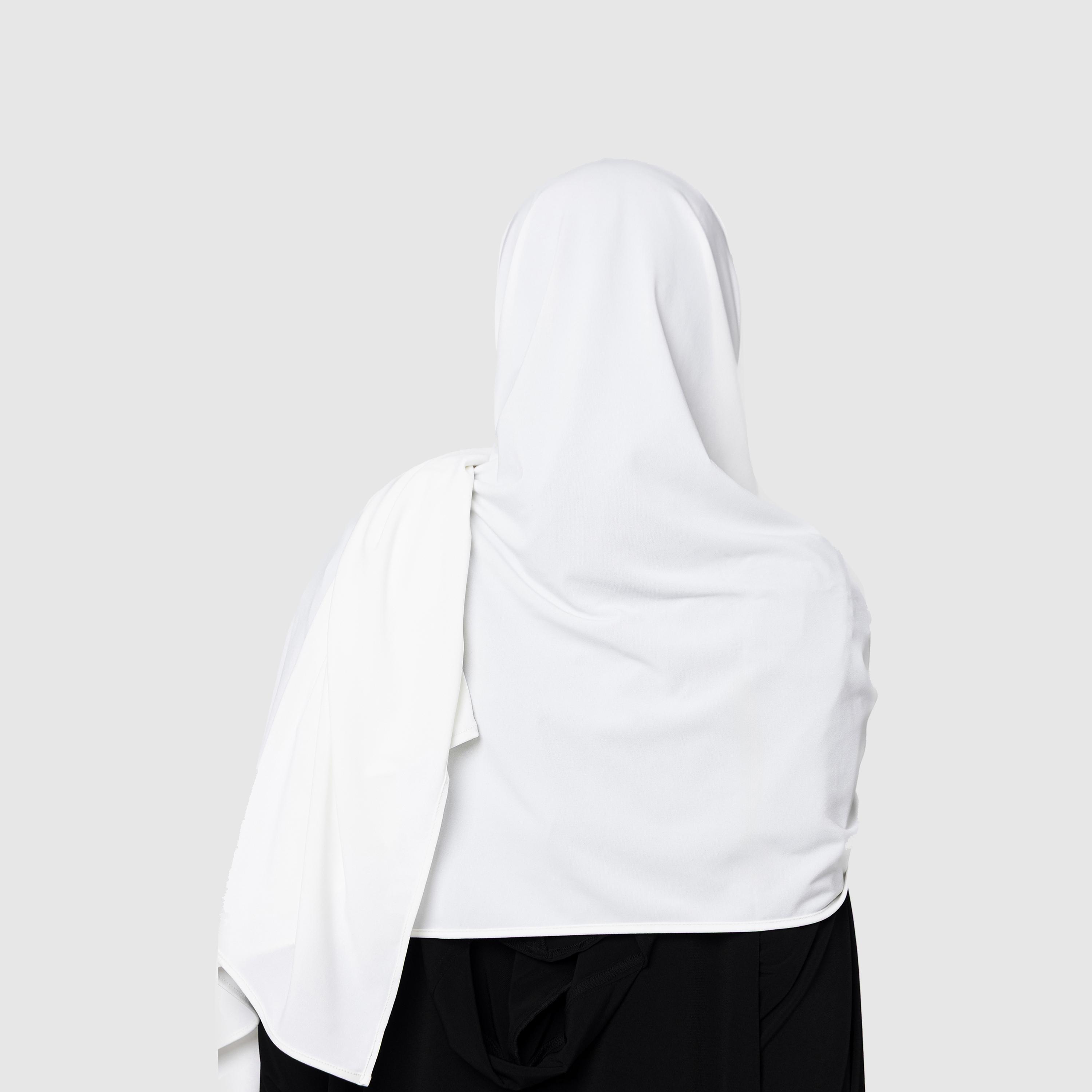 Moistreet White Women's Jersey Hijab-women-arabicclothing-headscarf-hijab-image-4