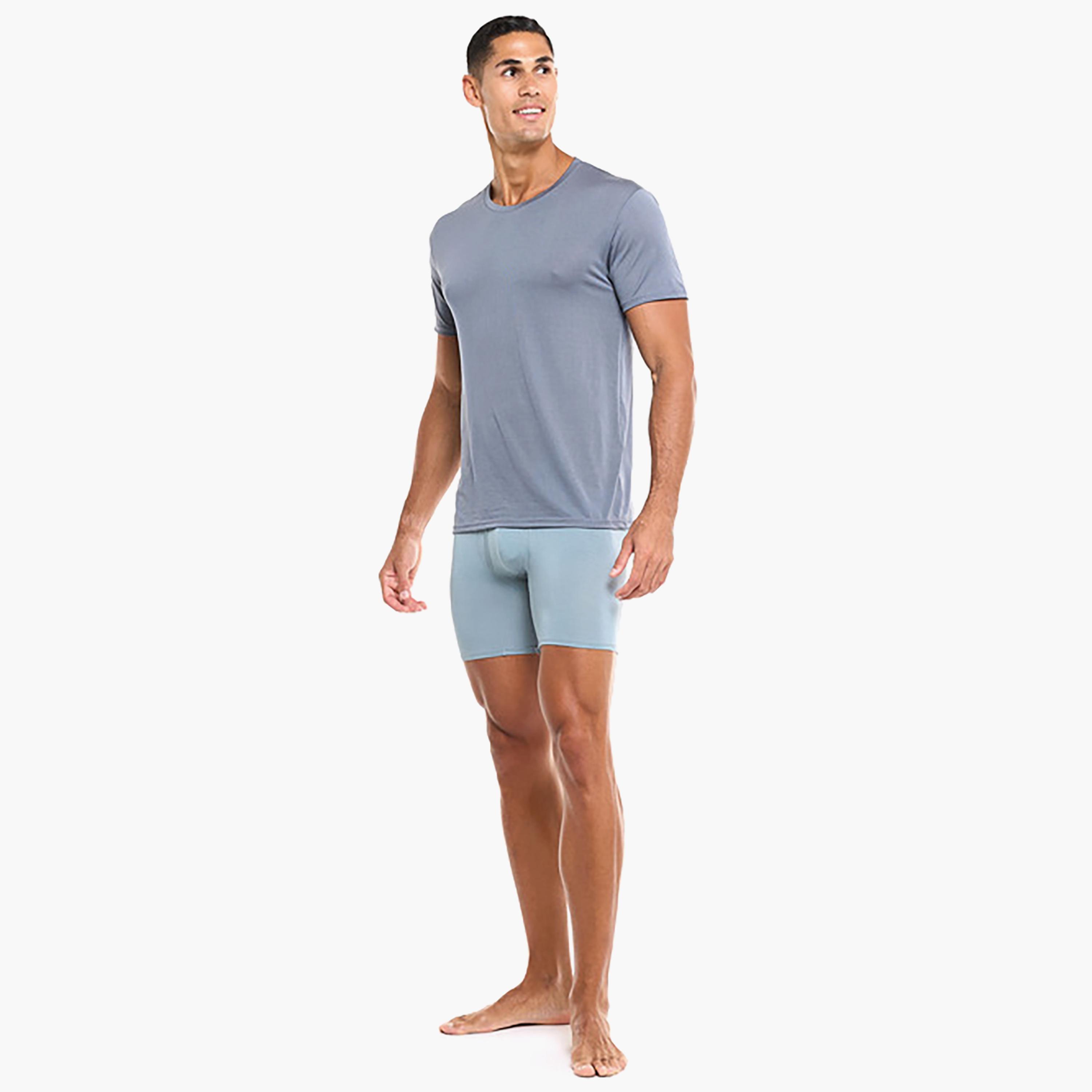 Hanes Assorted Pack of 3 Plain Round Neck Short Sleeves Men's Under T-Shirt-men-clothing-innerwear-vests-image-3