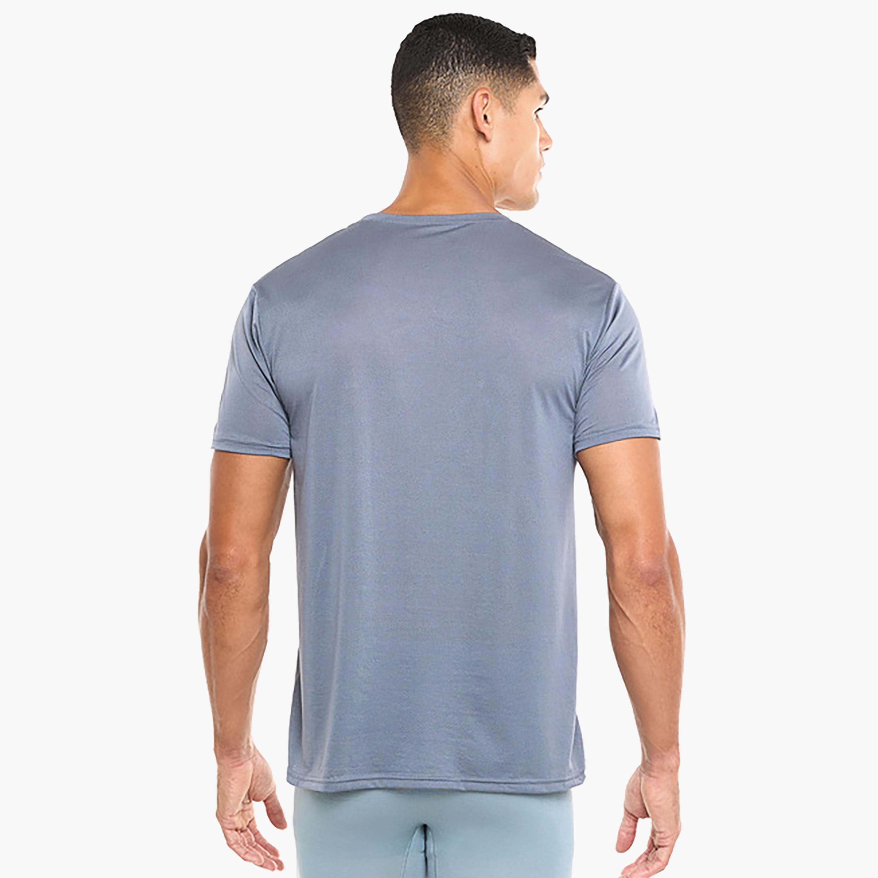 Hanes Assorted Pack of 3 Plain Round Neck Short Sleeves Men's Under T-Shirt-men-clothing-innerwear-vests-image-6