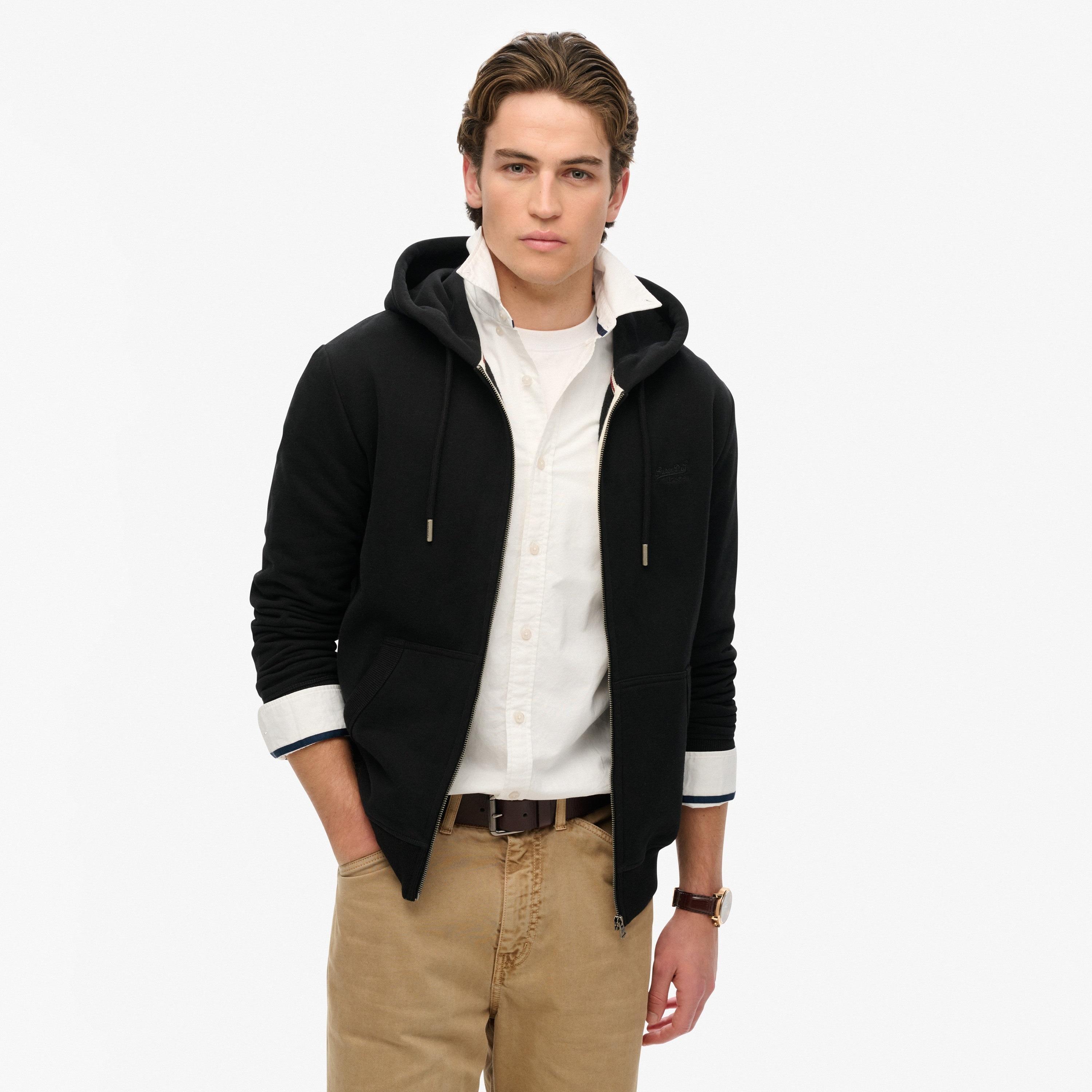 هودي رجالي سادة بأكمام طويلة وسحّاب من سوبردراي-men-winterwear-hoodiesandsweatshirts-image-1