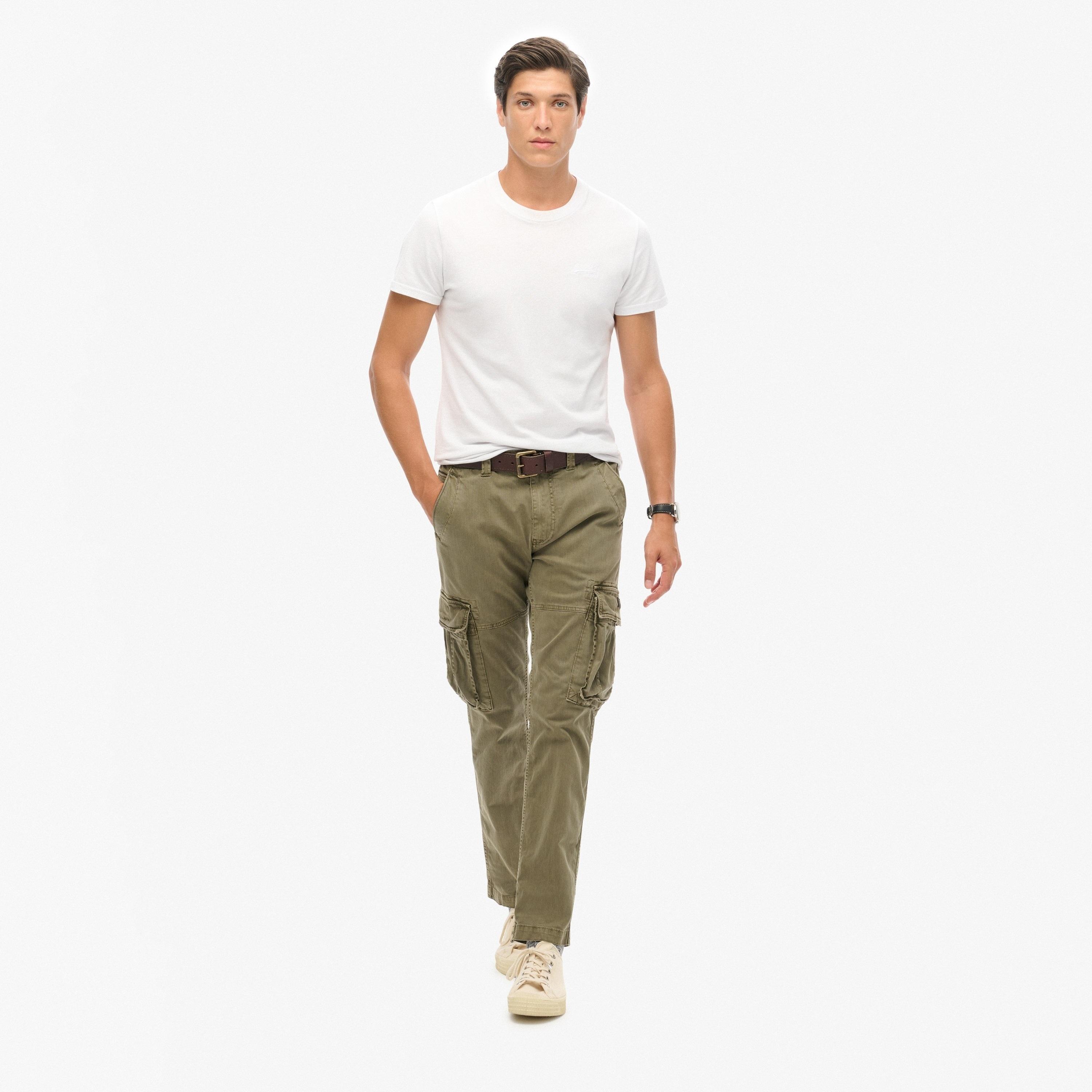 Superdry Plain Mid Rise Button Men's Cargo Pants-men-clothing-bottoms-joggers-image-2