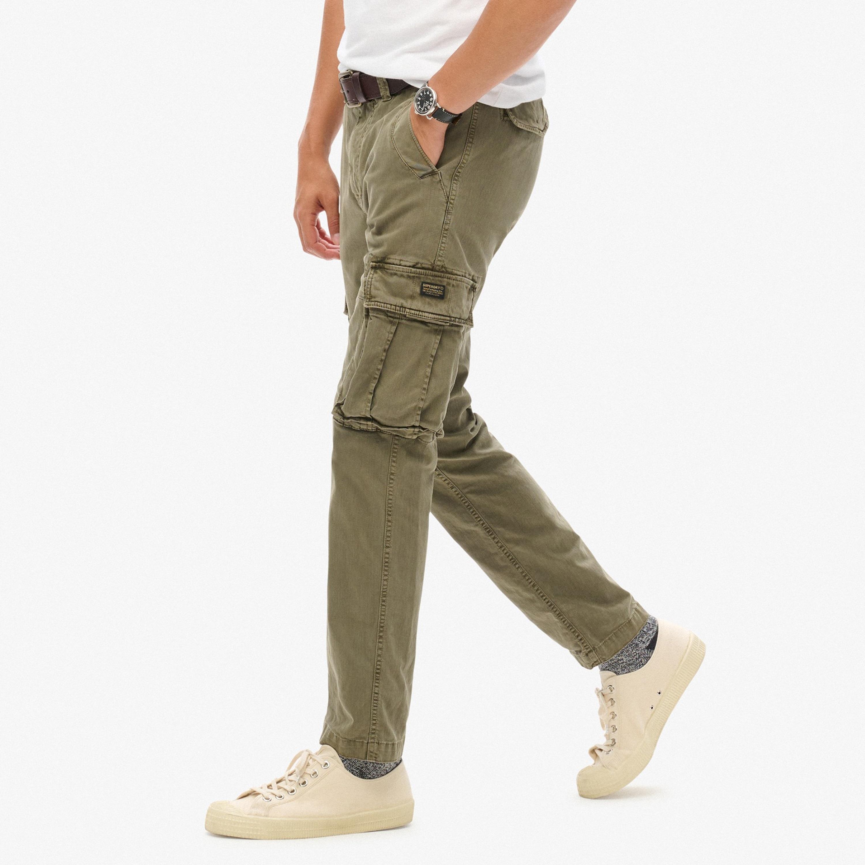 Superdry Plain Mid Rise Button Men's Cargo Pants-men-clothing-bottoms-joggers-image-3