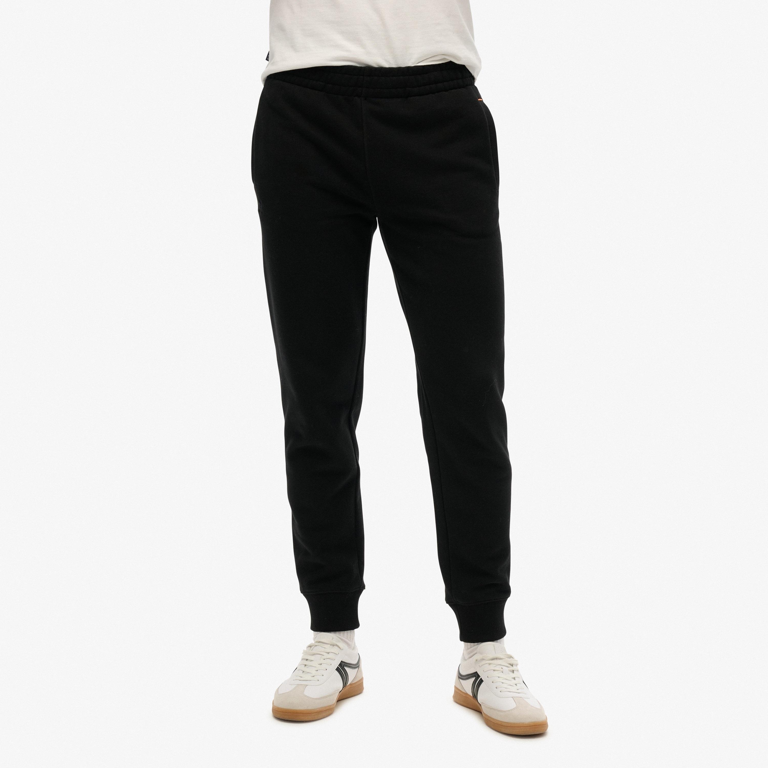 بنطال ركض رجالي سادة بخصر مطاطي متوسط الارتفاع من سوبردراي-men-clothing-bottoms-joggers-image-1